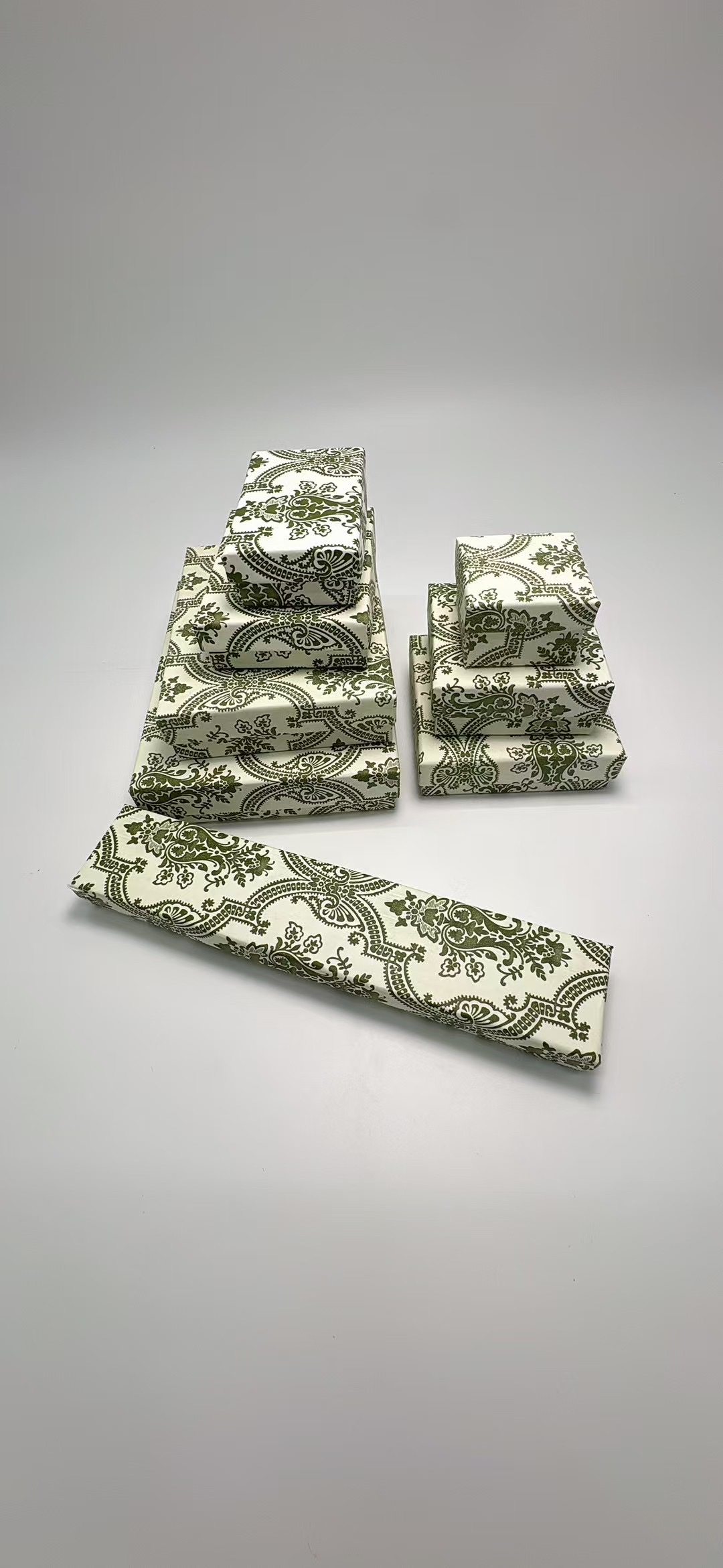 Ins风韩系绿色饰品盒套装内销外贸专属全网火爆首饰盒