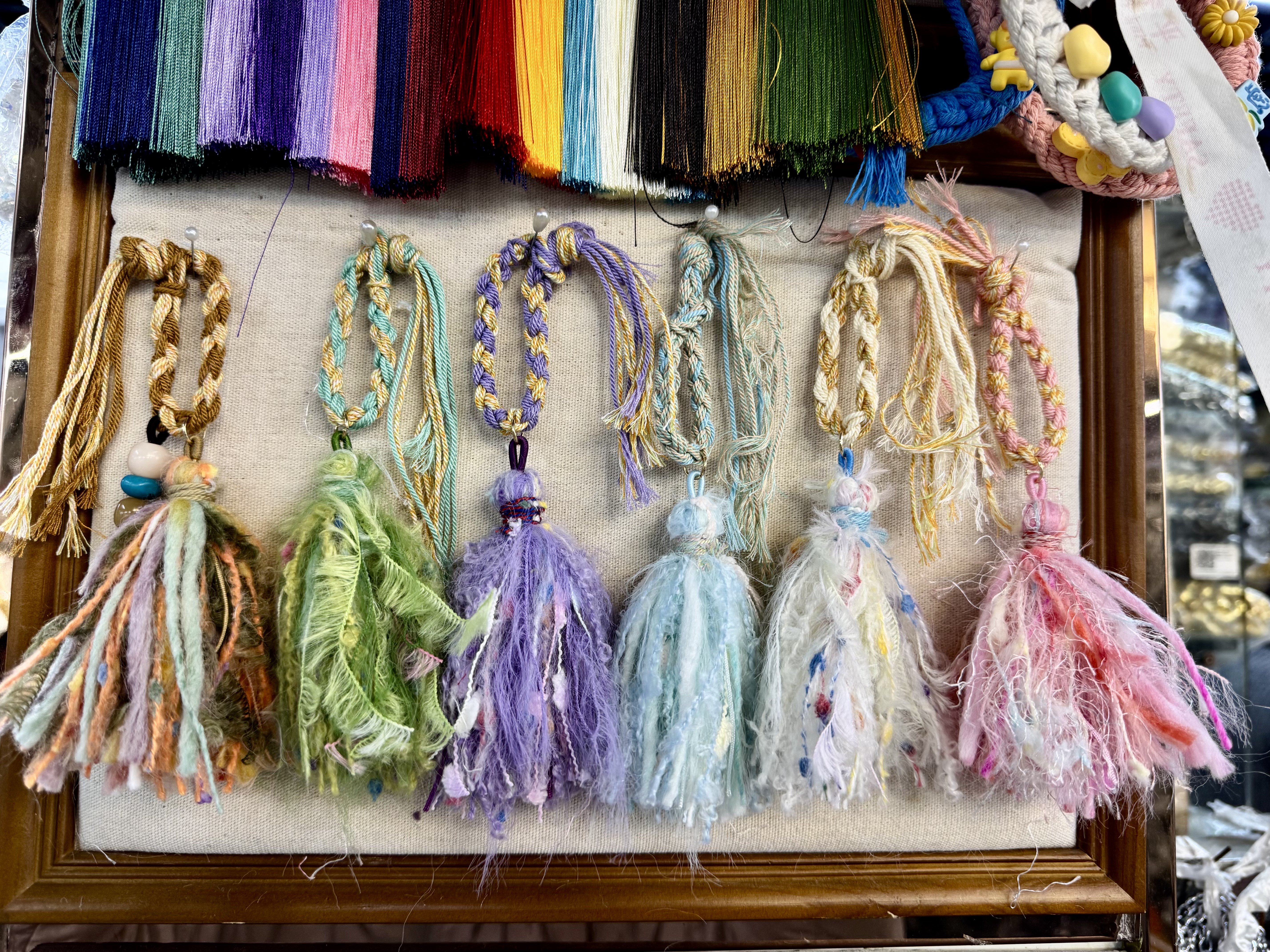Heavy Tibetan act the role ofing tassel hand woven materials DIY bracelet necklace accessories hand blended yarn tassel fringe, and tassels tassel fringe tassels tassel fringe tassels tassel fringe tassels tassel fringe detail image 4