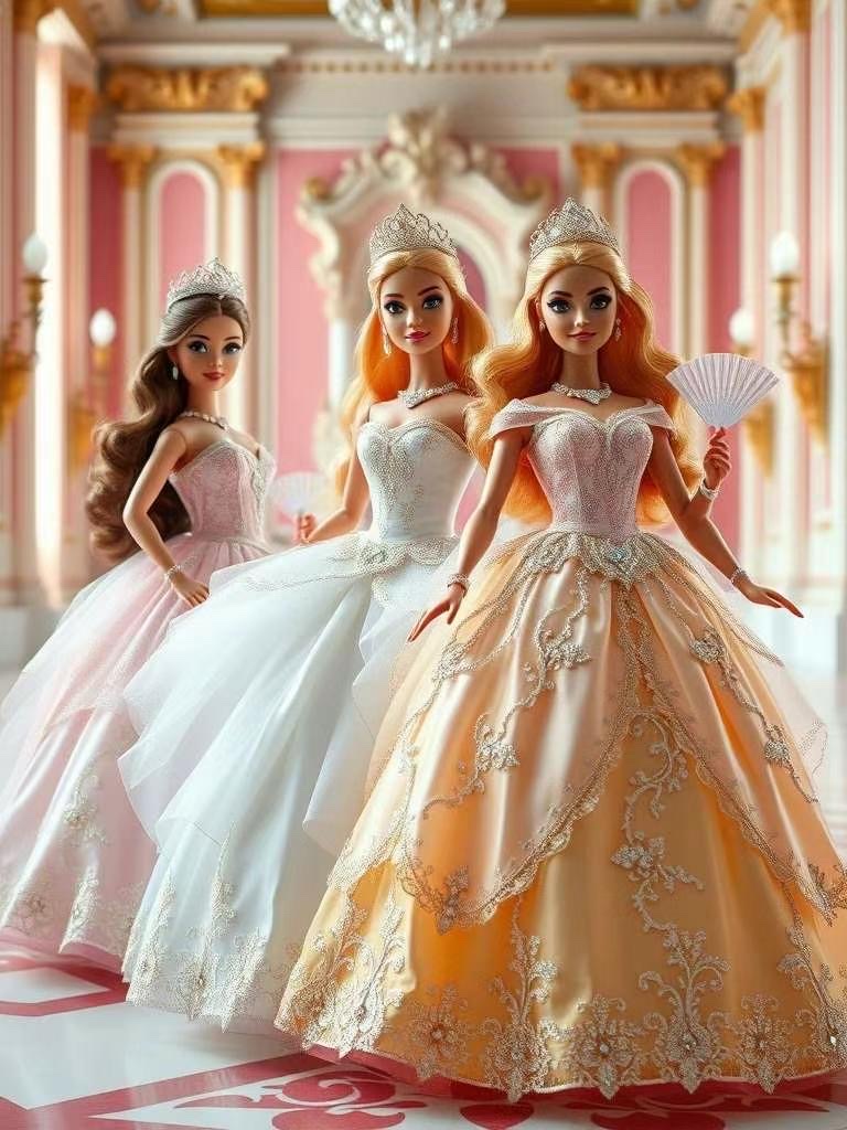 芭比娃娃潮玩芭比娃娃白底实物图