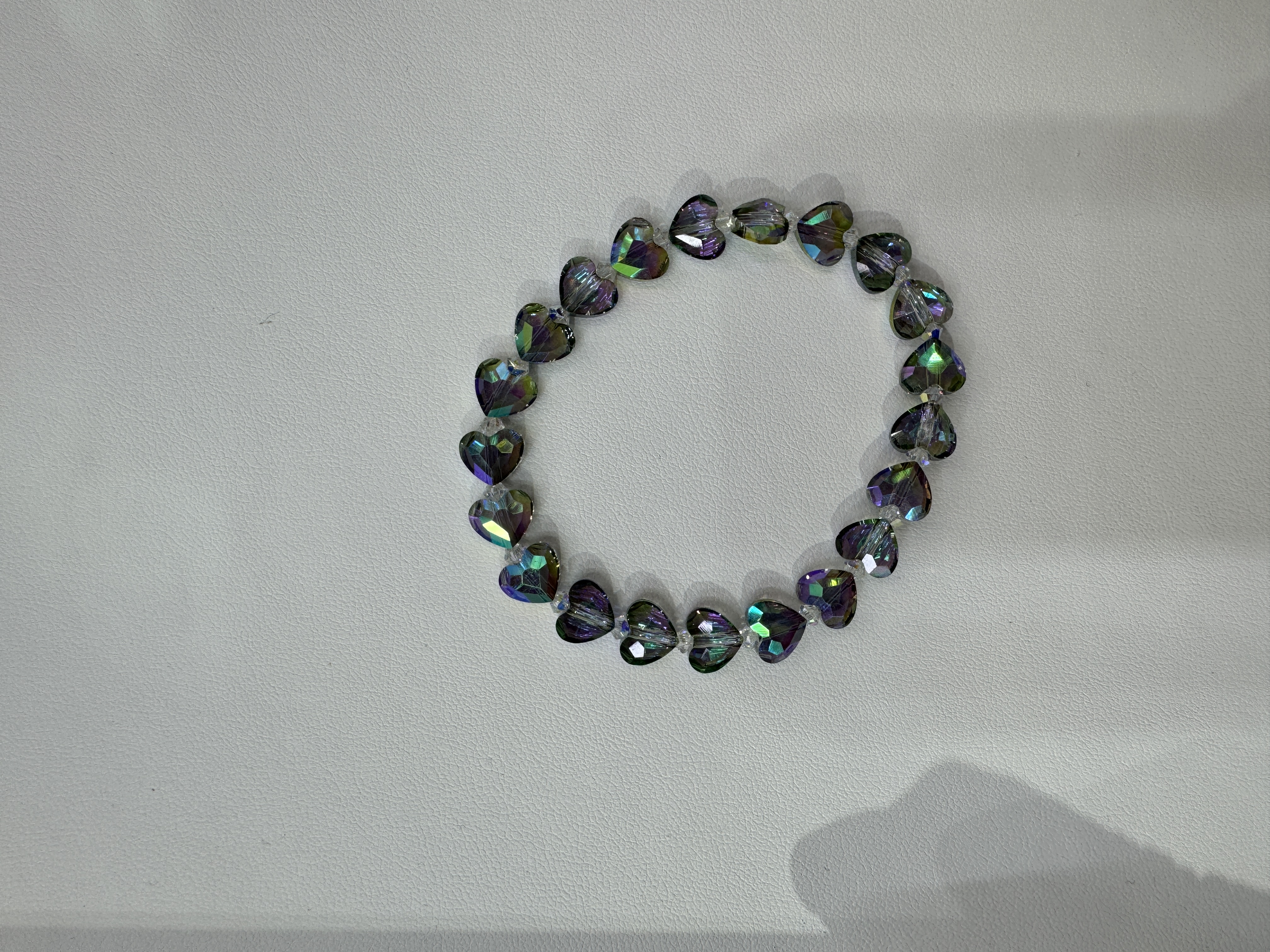 新品粉爱心施华洛水晶手链多色可选现货供应，时尚百搭，韩版简约详情图3