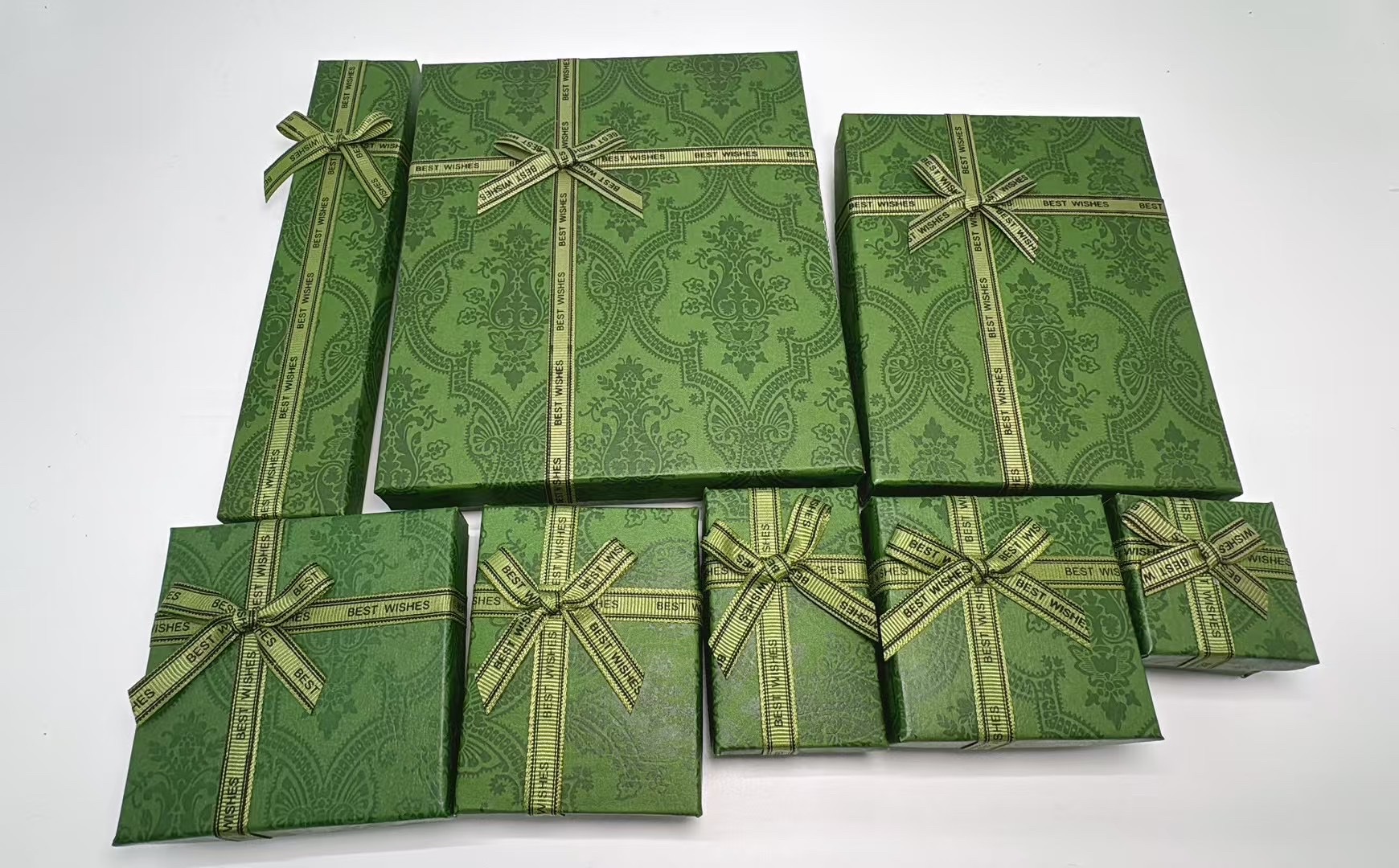 Ins风韩系绿色饰品盒套装内销外贸专属全网火爆首饰盒白底实物图