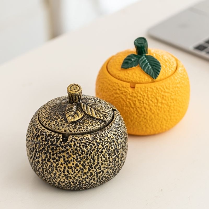 烟灰缸手工有盖中式复古家用小号豪华潮流客厅茶几可爱防飞餐具详情图4