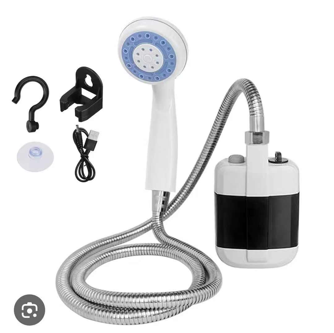USB charging showerhead, outdoor bathing wonder, household electric shower, dormitory rental, rural portable and simple outdoor bathing wonder, field construction site dormitory simple electric shower, dormitory rural household portable showerhead