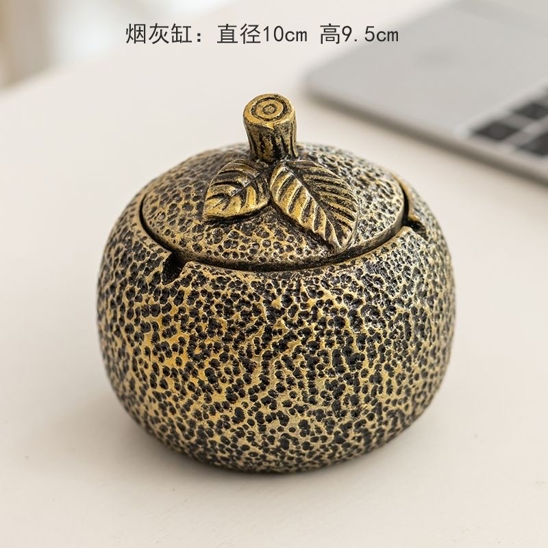 烟灰缸手工有盖中式复古家用小号豪华潮流客厅茶几可爱防飞餐具详情图6