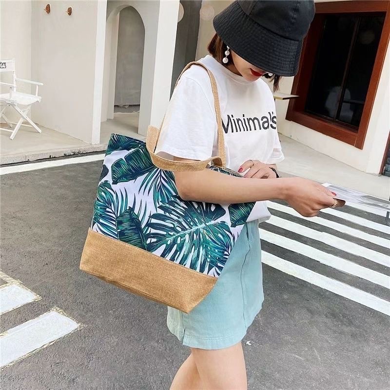 手工草编编织包包 独特森系风格 编织包女草编款 环保时尚休闲包