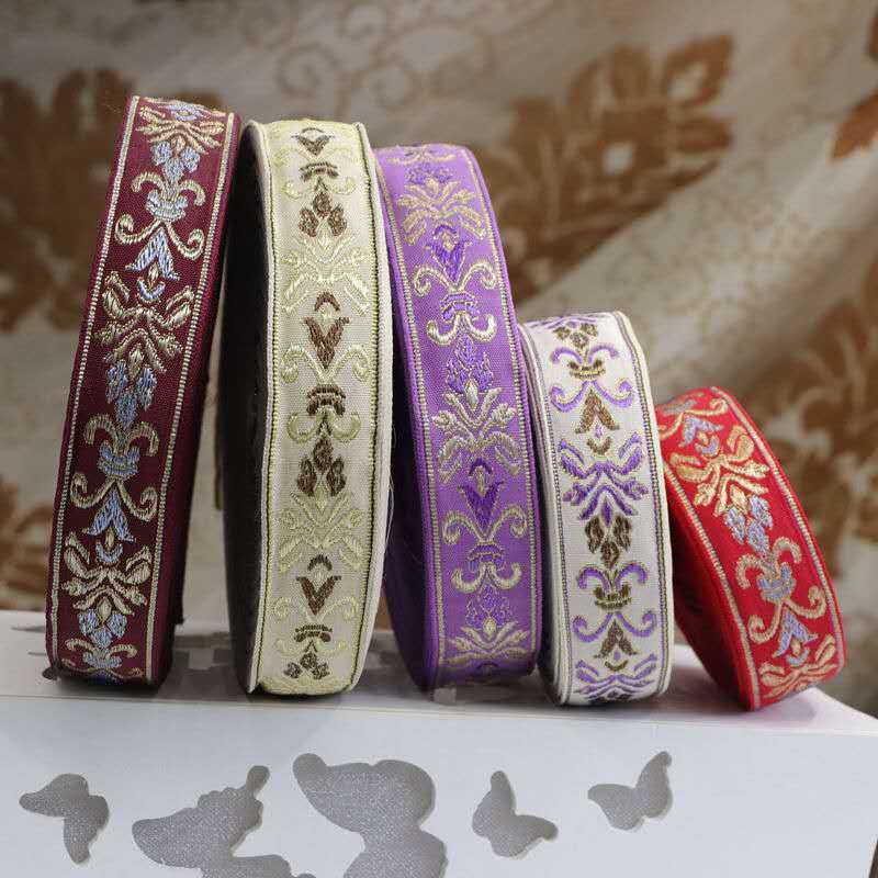 Ethnic style multi-color woven tape clothing accessories 1 Factory direct sales accessories details Picture
