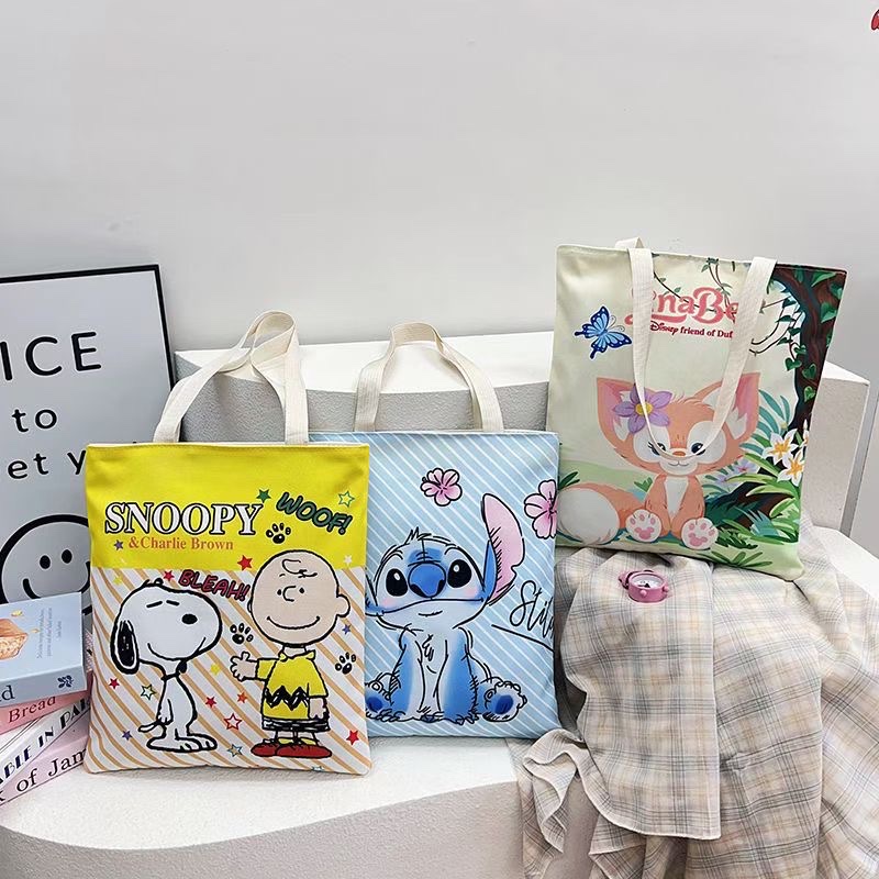 帆布女包实物图