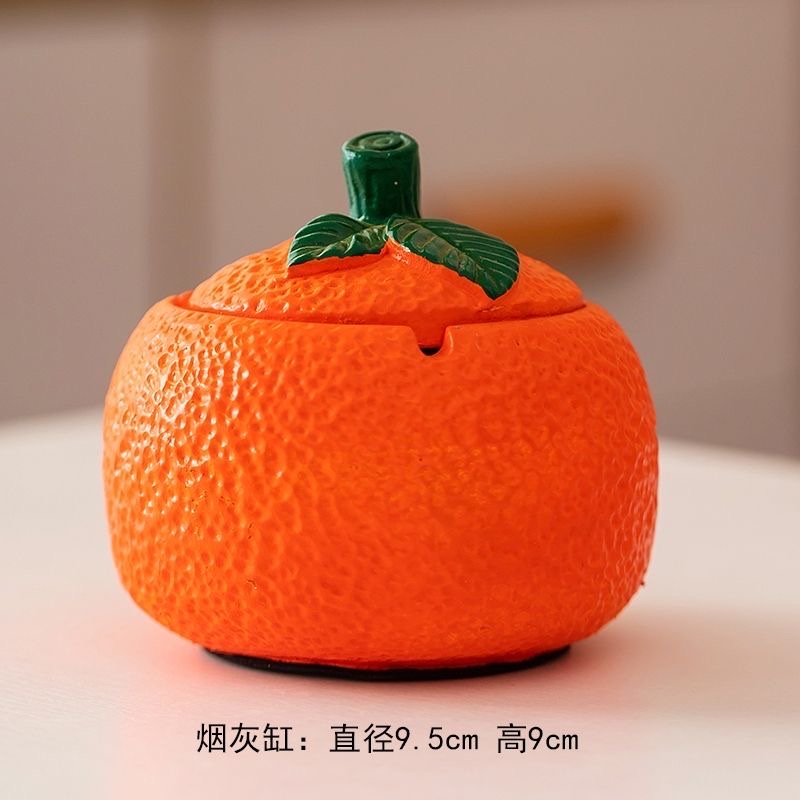 烟灰缸手工有盖中式复古家用小号豪华潮流客厅茶几可爱防飞餐具产品图