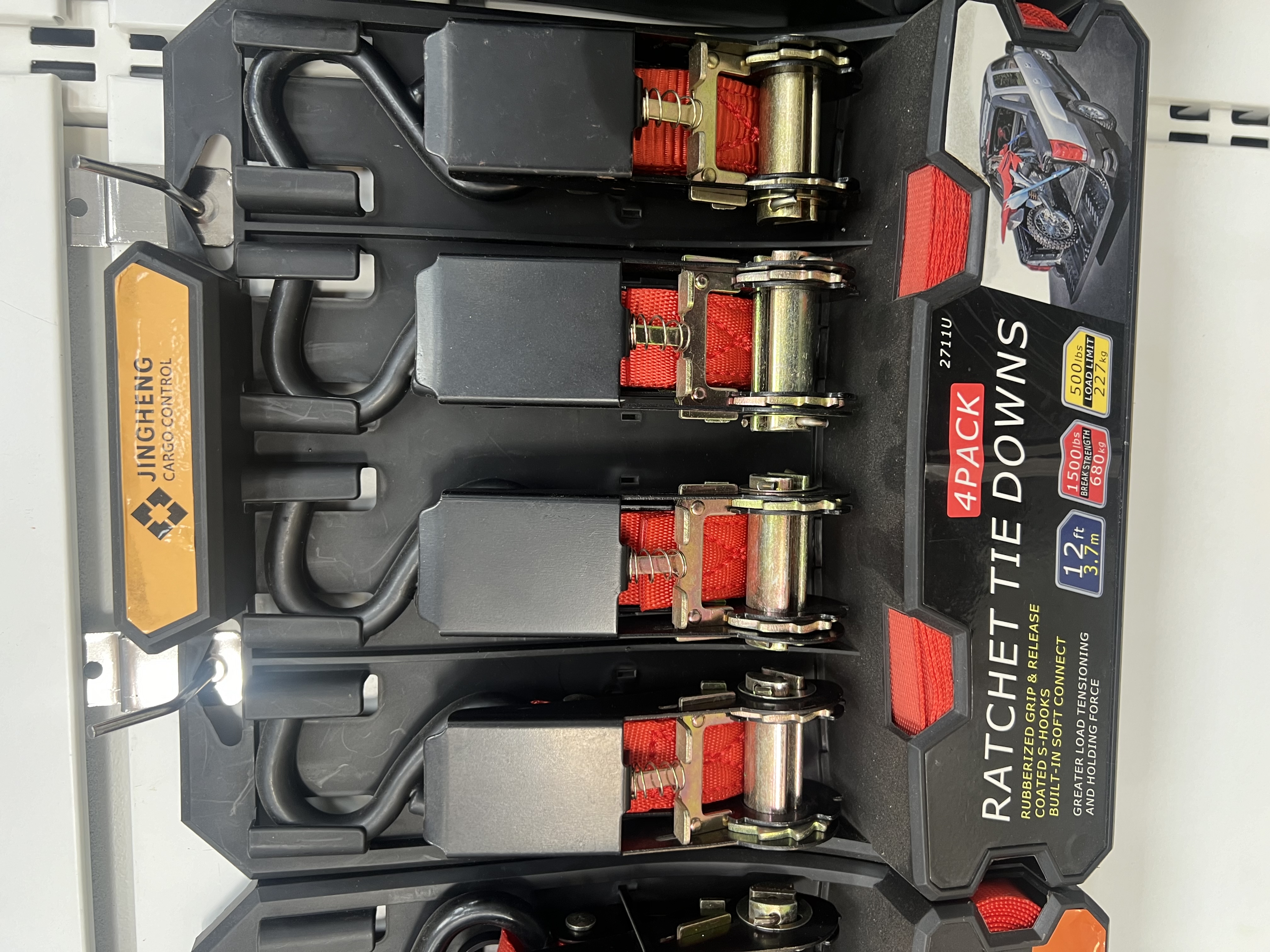 Customized ratchet tensioning strap set, goods binding strap set, 25mm polyester binding strap, cross-border hydraulic tensioner Application Scenario