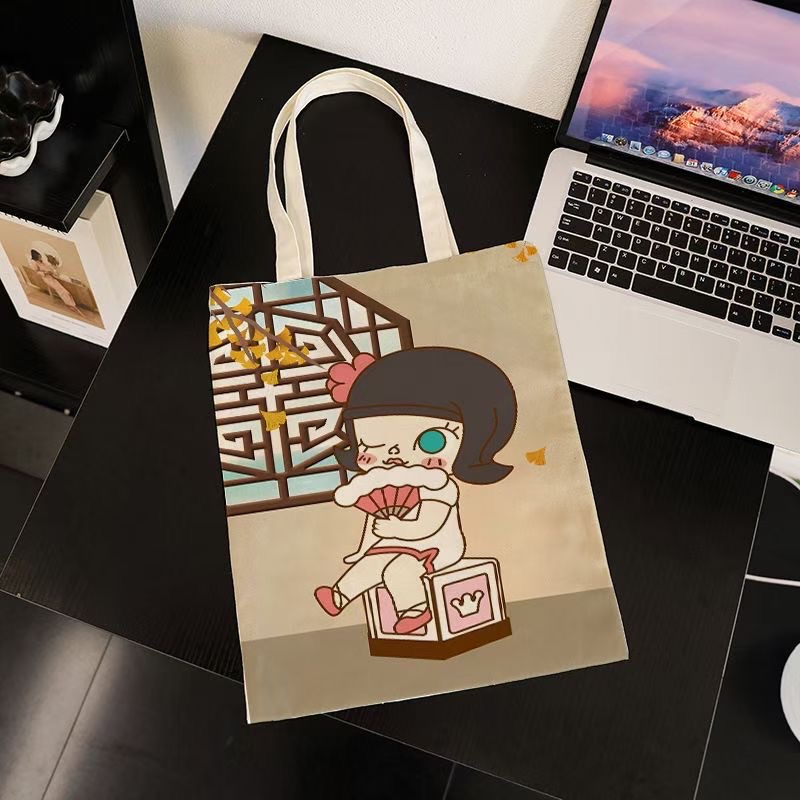 原创设计帆布包 多功能可背斜挎 布包潮流款 带钥匙包便携实用时尚帆布包详情图7