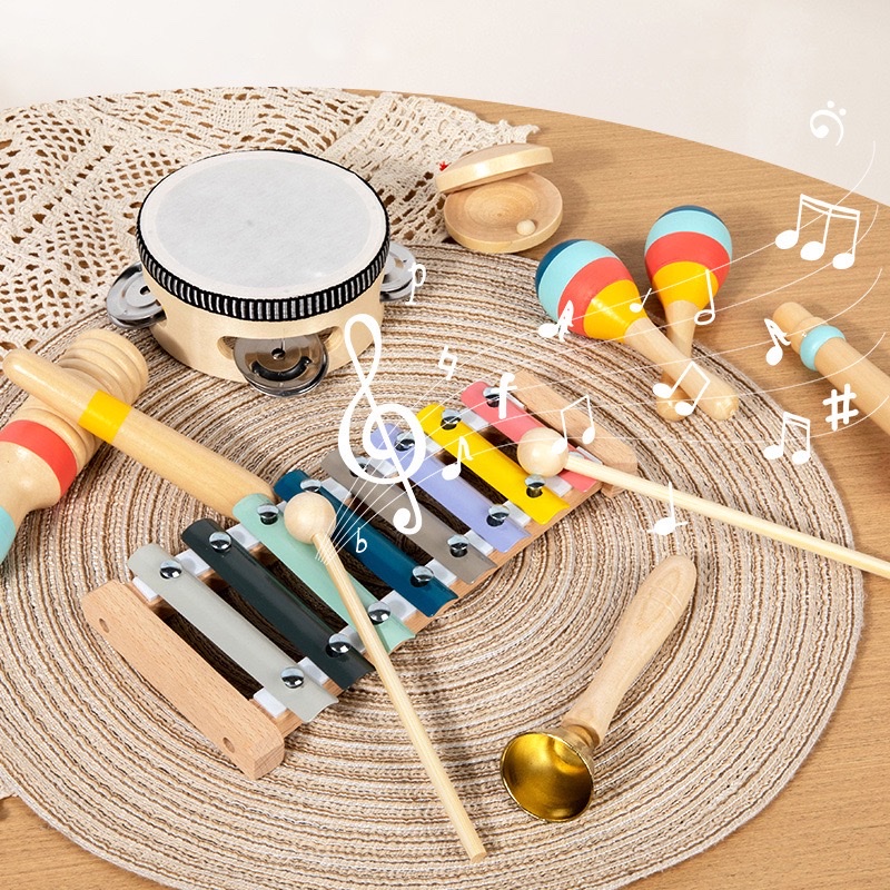 Cross-border Orff musical instrument set, kindergarten science and early education percussion music combination, wooden children's toys and teaching AIDS Application Scenario