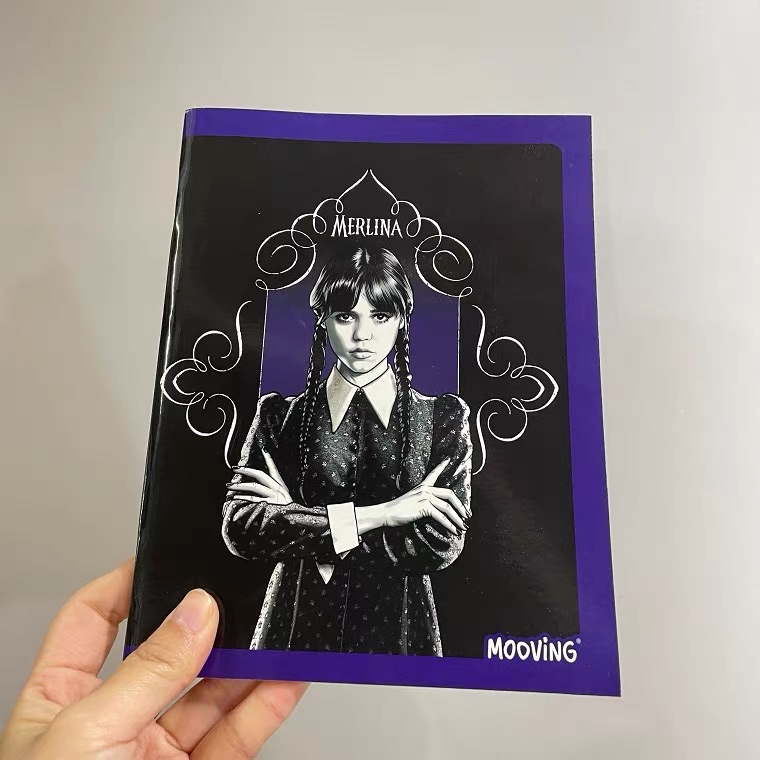 Export foreign trade Dark Series notebook 8mm saddle nail notebook exercise book notebook customization Dark Girl Notebook Customizable Logo Item Picture