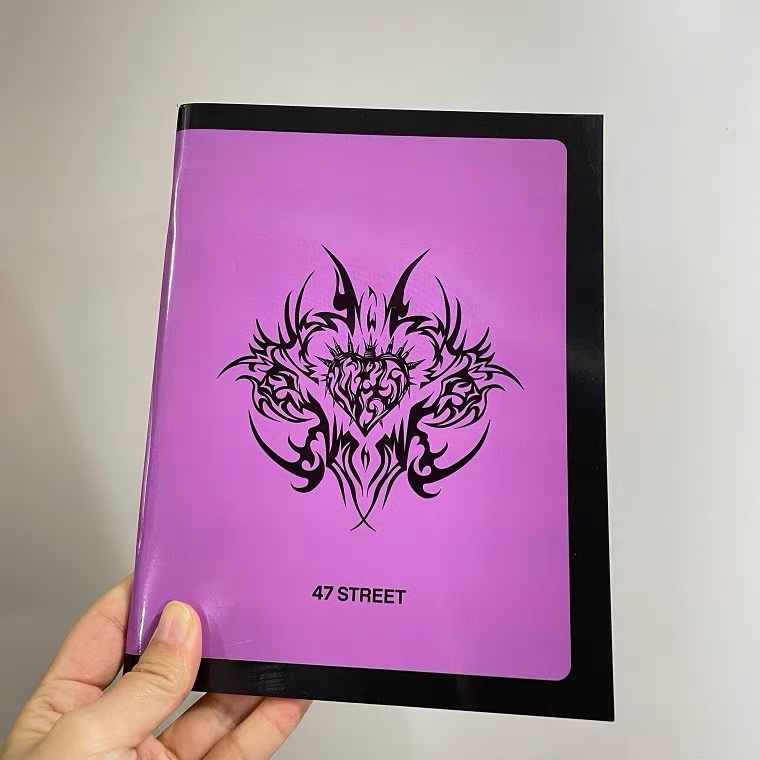 Export foreign trade Dark Series notebook 8mm saddle nail notebook exercise book notebook customization Dark Girl Notebook Customizable Logo pic 8