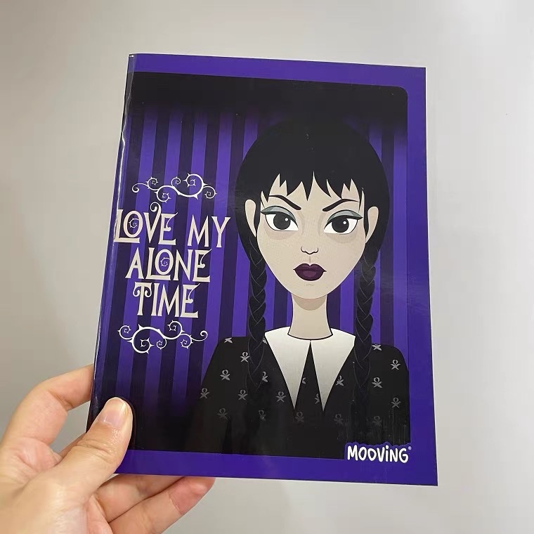 Export foreign trade Dark Series notebook 8mm saddle nail notebook exercise book notebook customization Dark Girl Notebook Customizable Logo pic 11