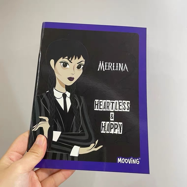 Export foreign trade Dark Series notebook 8mm saddle nail notebook exercise book notebook customization Dark Girl Notebook Customizable Logo Application Scenario