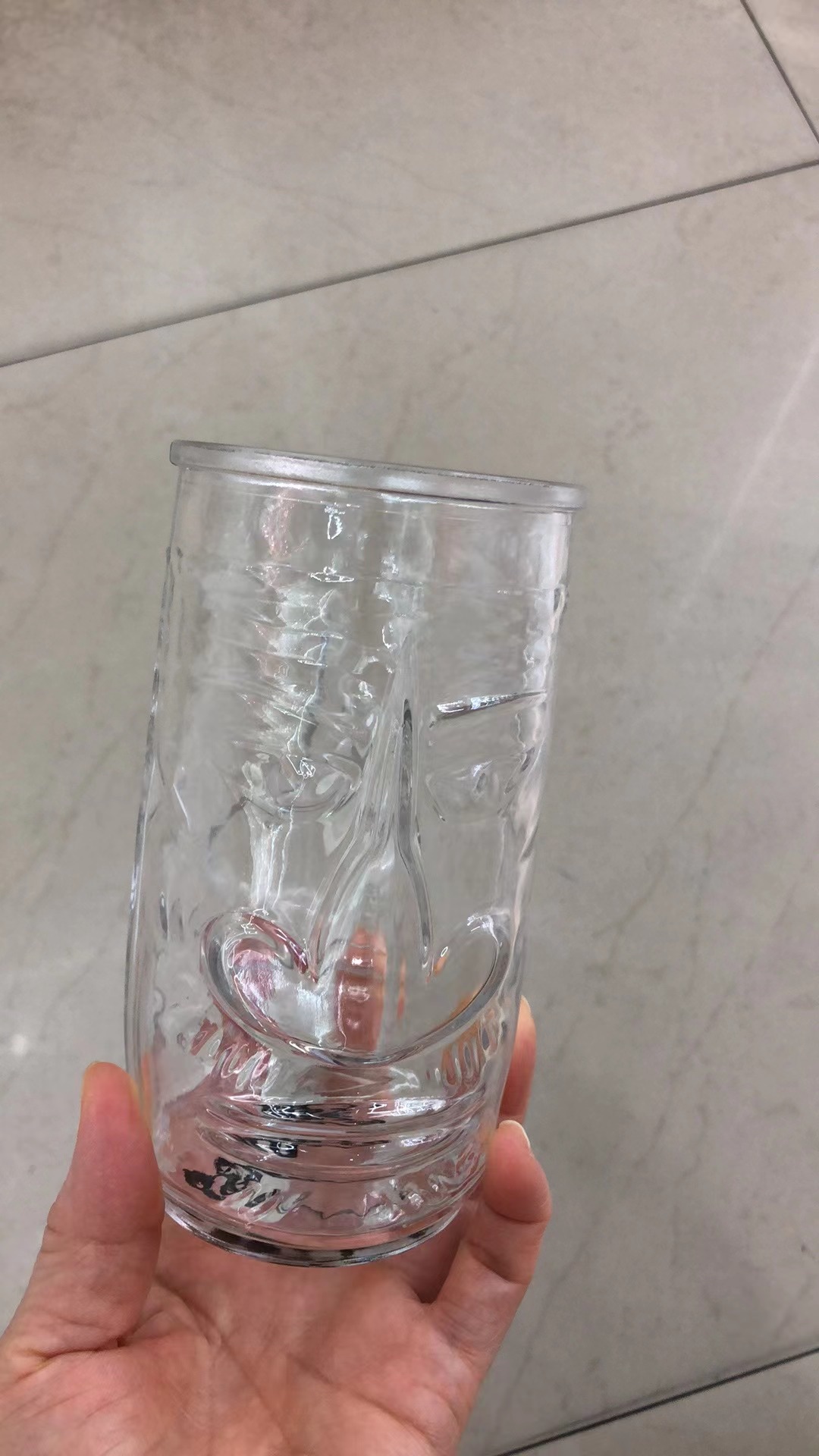 Glass cups, calcium sodium glass, ghost face cups, beverage cups, water cups Specification image