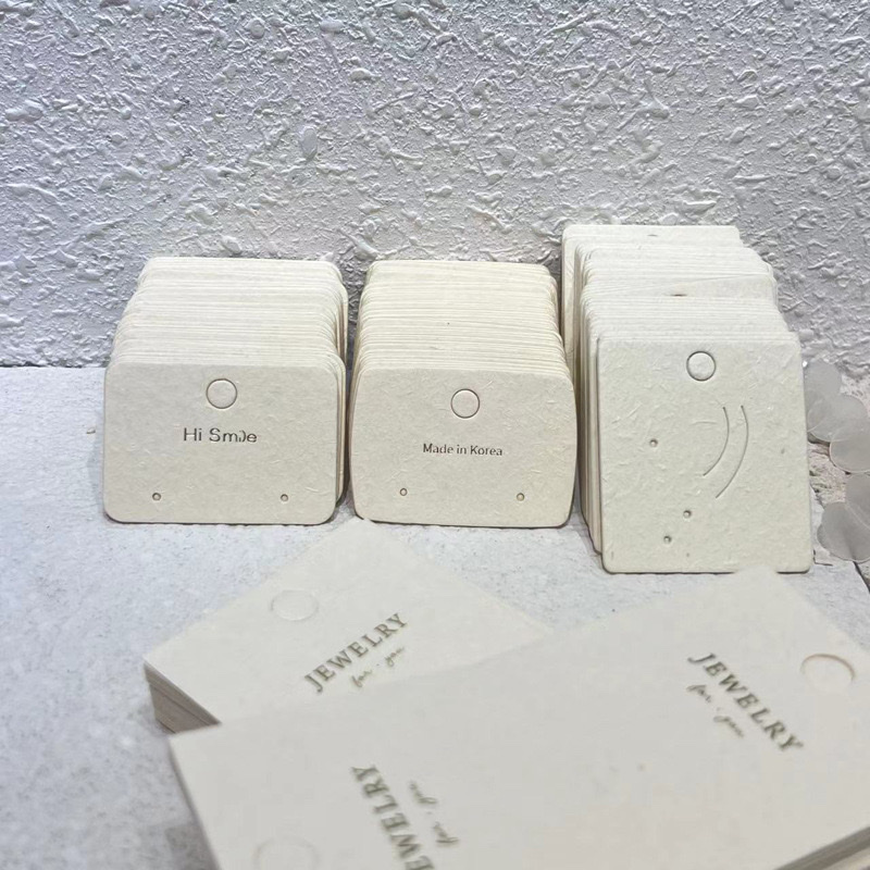 香草纸耳环卡纸 项链挂卡首饰卡片现货批发 网红爆款饰品包装卡纸