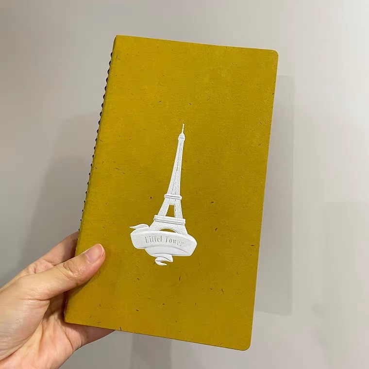 Al por mayor personalizado estrecha verde A5 single coil libro transversal cubierta en relieve caballo nails cuaderno bobina de comercio exterior cuaderno personalizado Item Picture