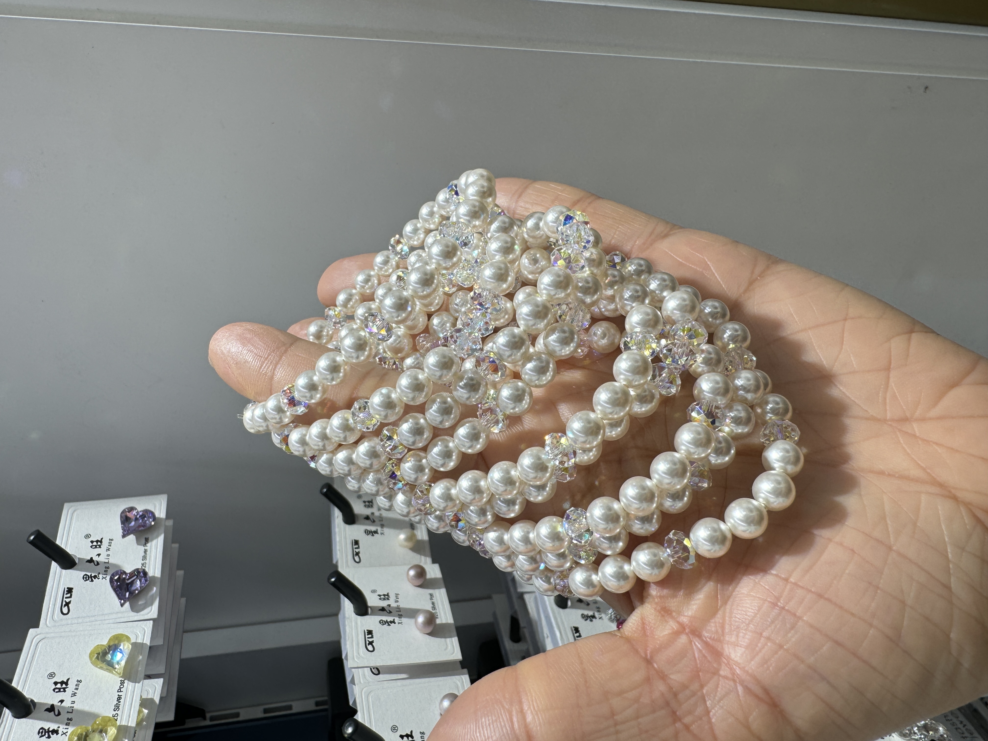 新品施华洛水晶闪王手链，时尚潮流百搭休闲，女士必备款，现货供应手串高品质水晶推荐细节图