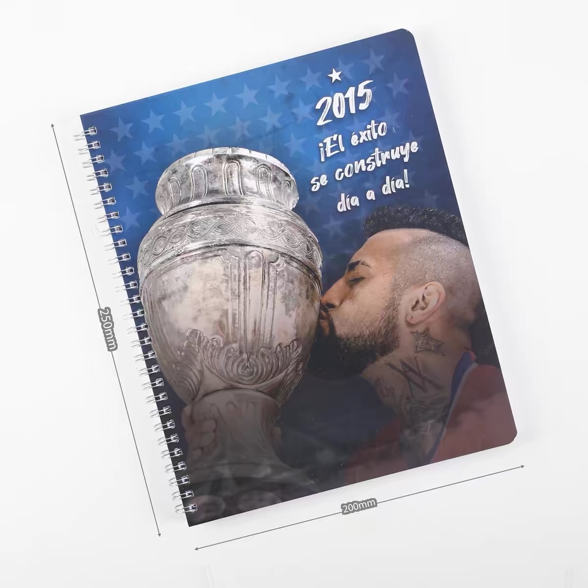 Export intelligence B5 coil, this coil grid horizontal line, this embossed cover, saddle stitch notebook coil, customized wholesale for foreign trade notebooks details Picture