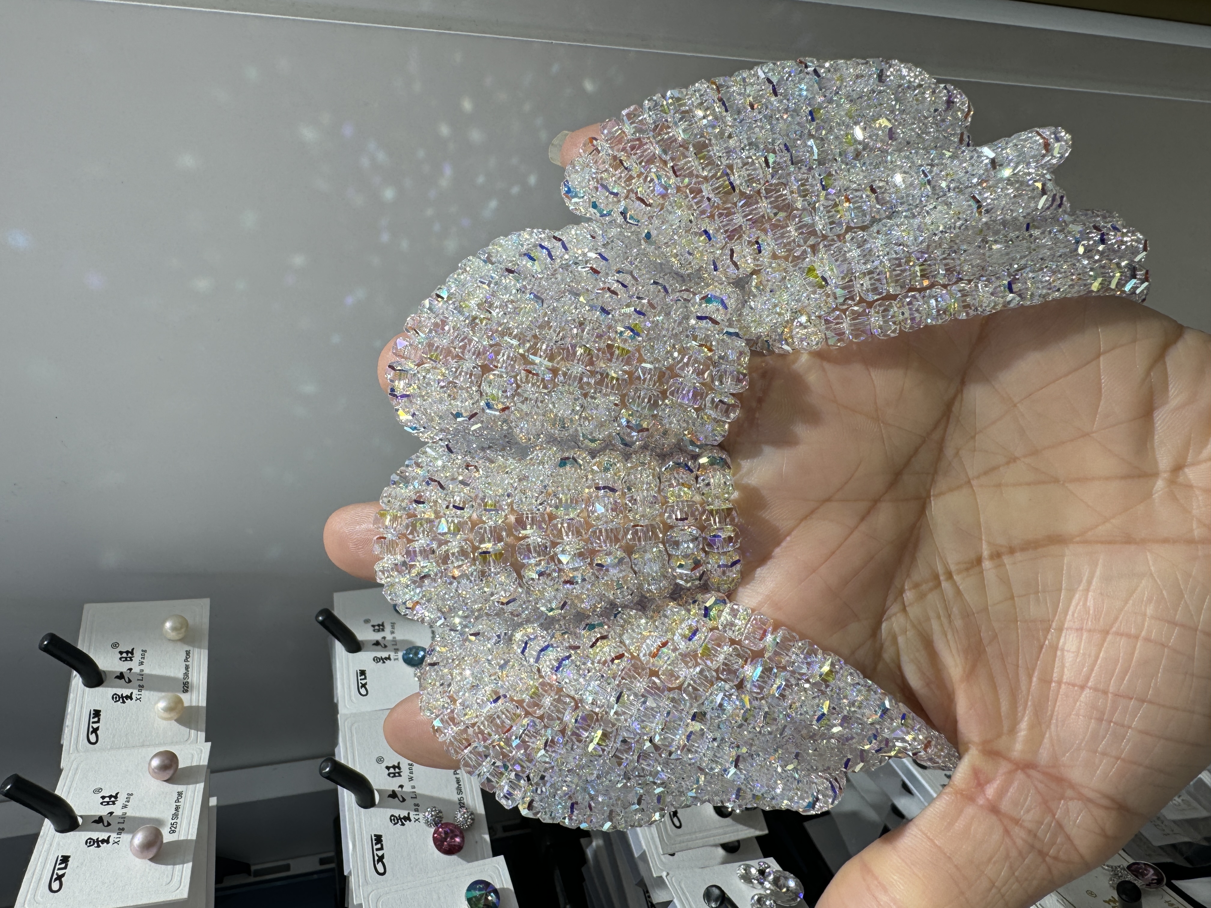 新品施华洛水晶闪王手链，时尚潮流百搭休闲，女士必备款，现货供应手串高品质水晶推荐详情图4