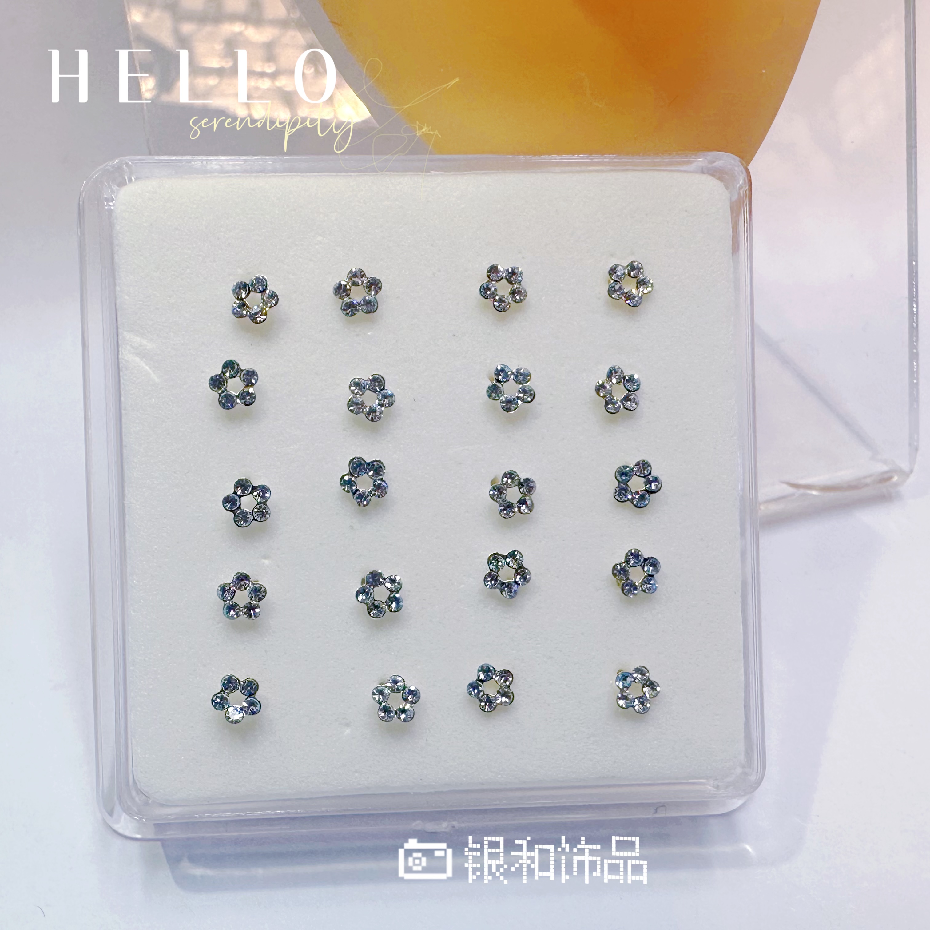 炫彩纯银鼻钉 简约时尚 个性饰品 舒适不过敏 高品质耐磨耐腐蚀 