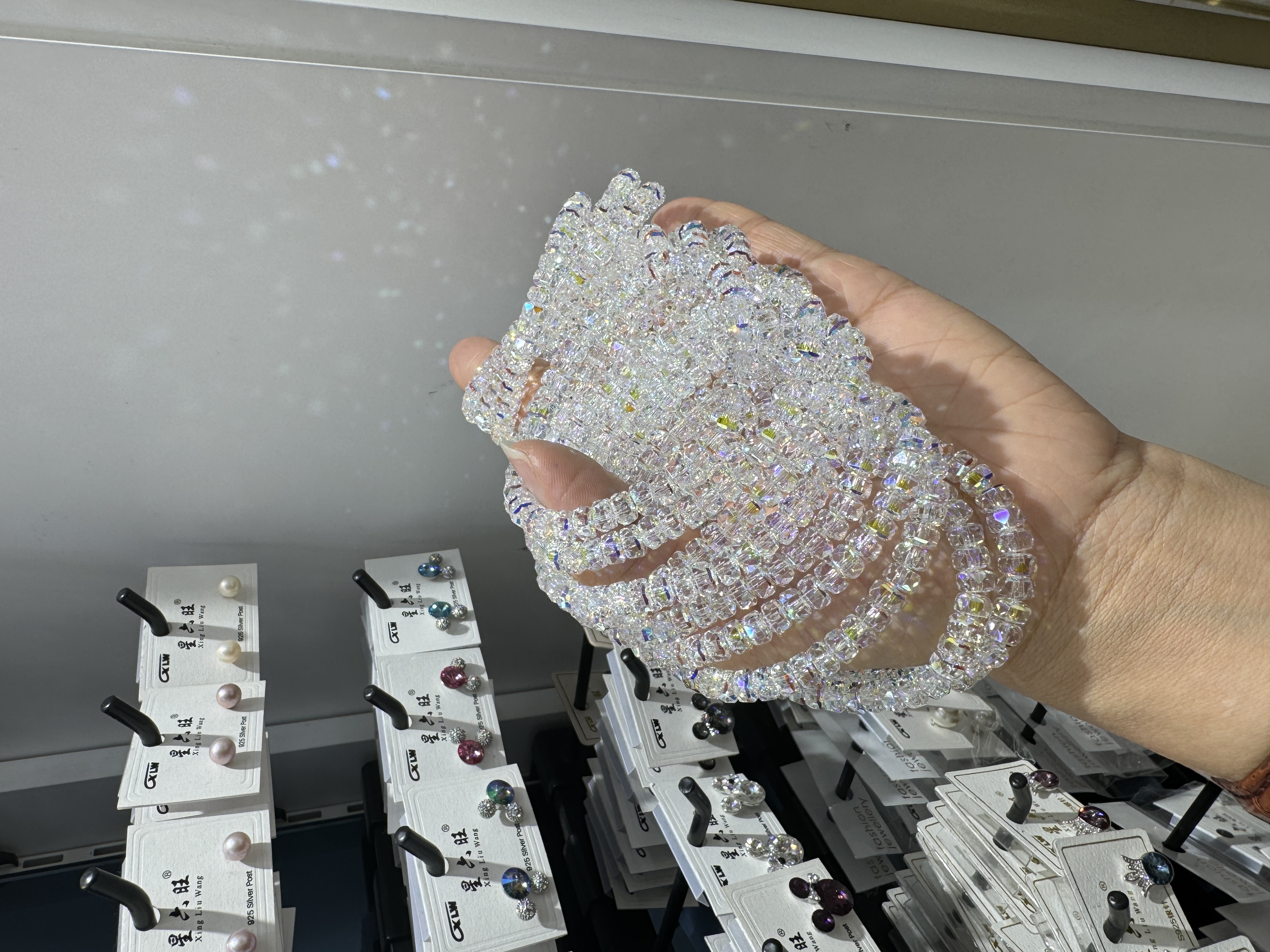 新品施华洛水晶闪王手链，时尚潮流百搭休闲，女士必备款，现货供应手串高品质水晶推荐详情图3