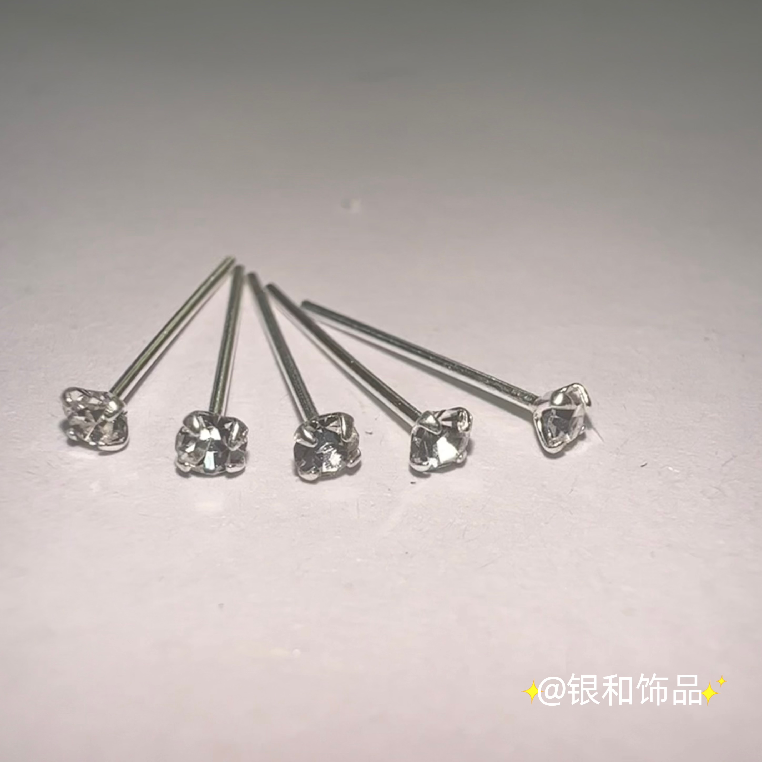 Sterling silver nose stud Fashion personality women's jewelry High quality wear resistance high appearance level nose decoration elegant temperament details Picture
