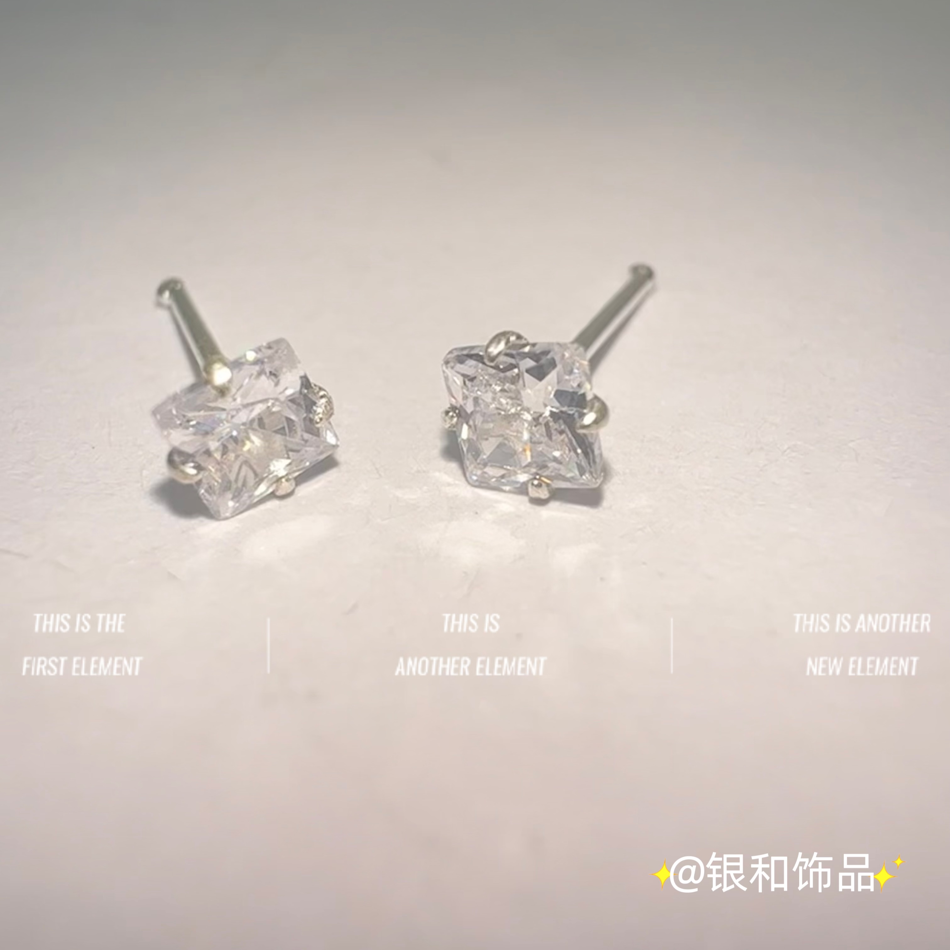 Fashion Trend Sterling Silver Nose Stud Simple Small Personality Accessories Specification drawing