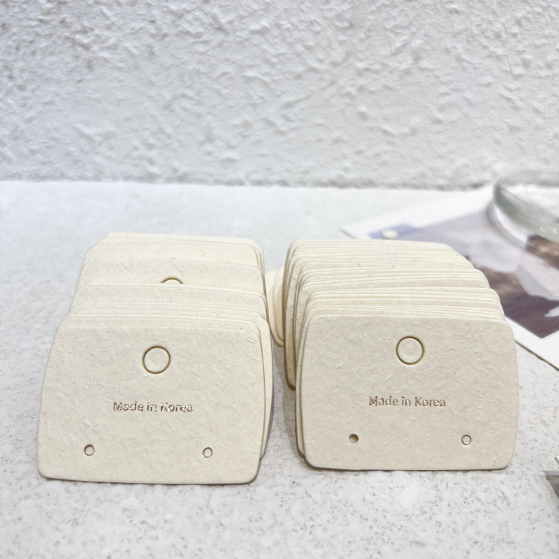 香草纸耳环卡纸 项链挂卡首饰卡片现货批发 网红爆款饰品包装卡纸产品图