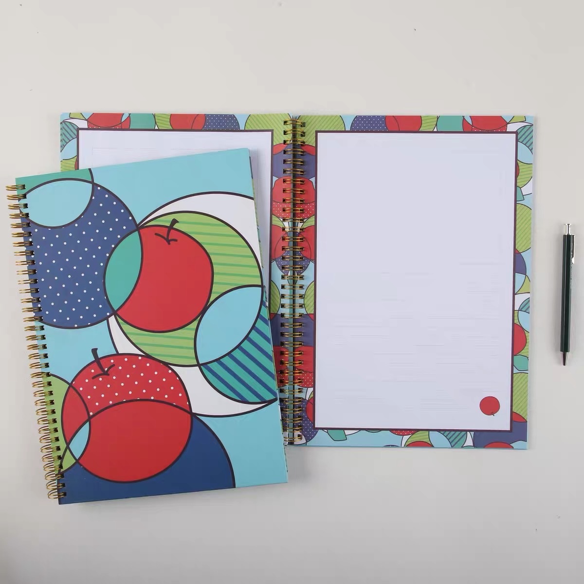 a4 coil notebook miniso color border inner page horizontal line This series pp notebook coil export notebook custom wholesale details Picture