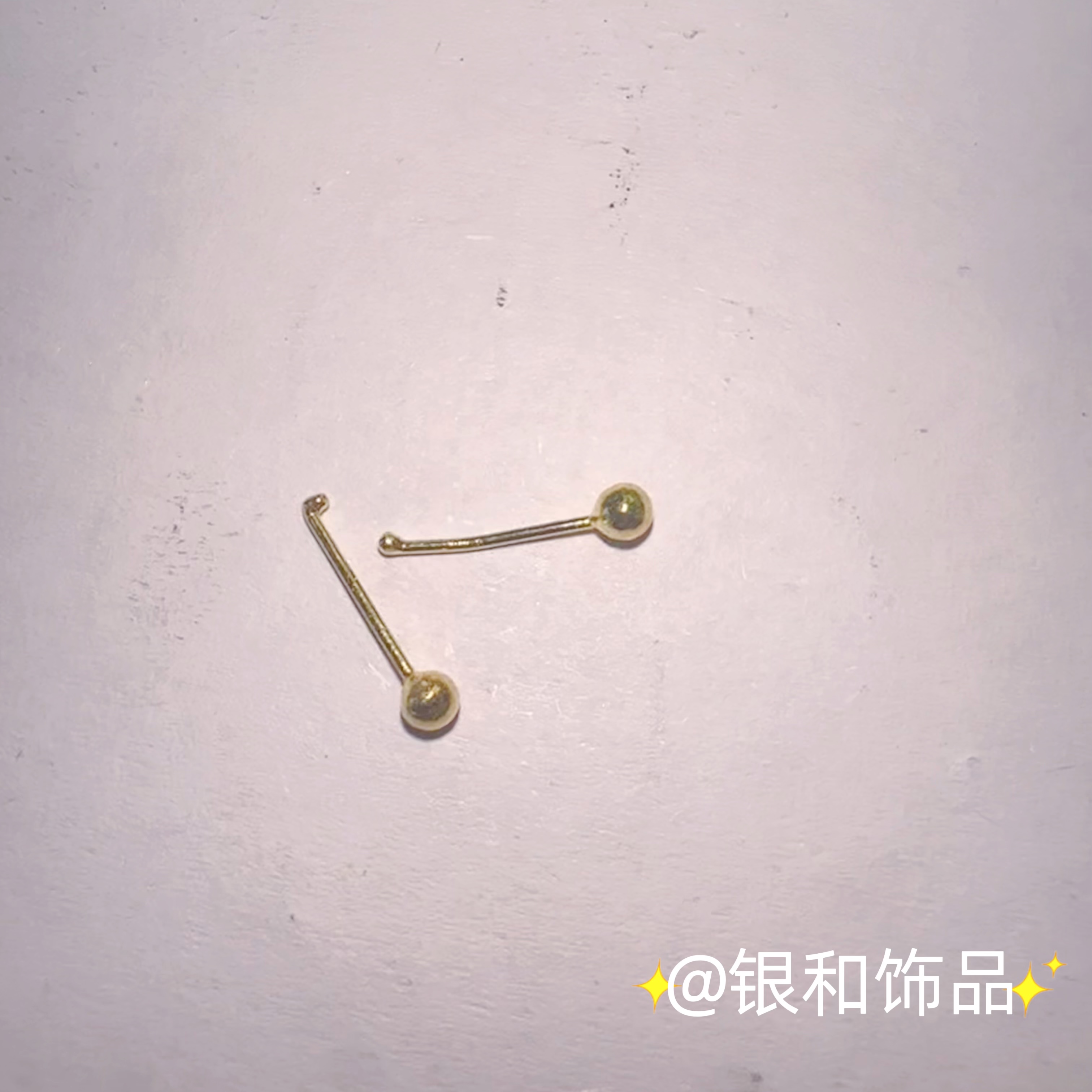 Sterling Silver Nose Stud Fashion Simple Lady Jewelry Light Beads High-Grade Wear Resistant Allergy Nose Ring Decoration Application Scenario