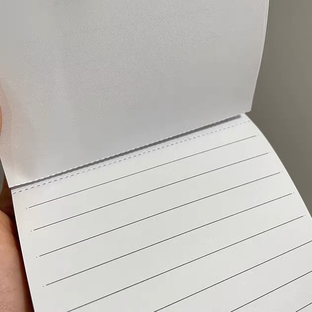 Foreign trade ~ECC horizontal line sticky note notebook with tear-off thread, non-sticky notepad, saddle nail notebook coil, customized foreign trade notebook detail image 6