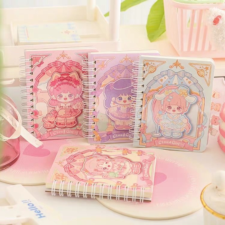 Small clouds PVC bookmark coil book A6 notebook horizontal本子详情图6