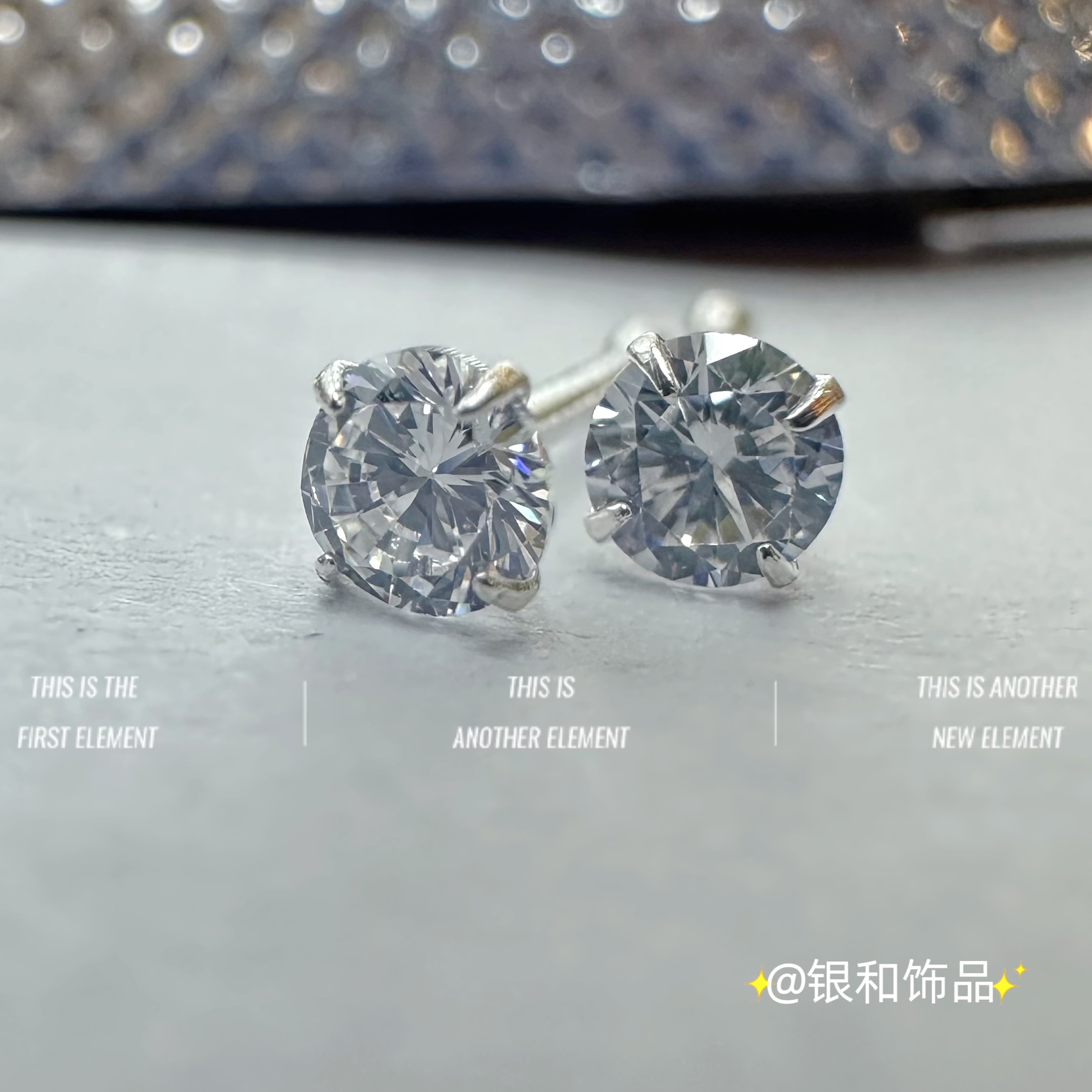 Cool Personality Sterling Silver Nose Stud Advanced Sense Dazzling Twinkling Fashion Trend Zircon Nose Stud details Picture