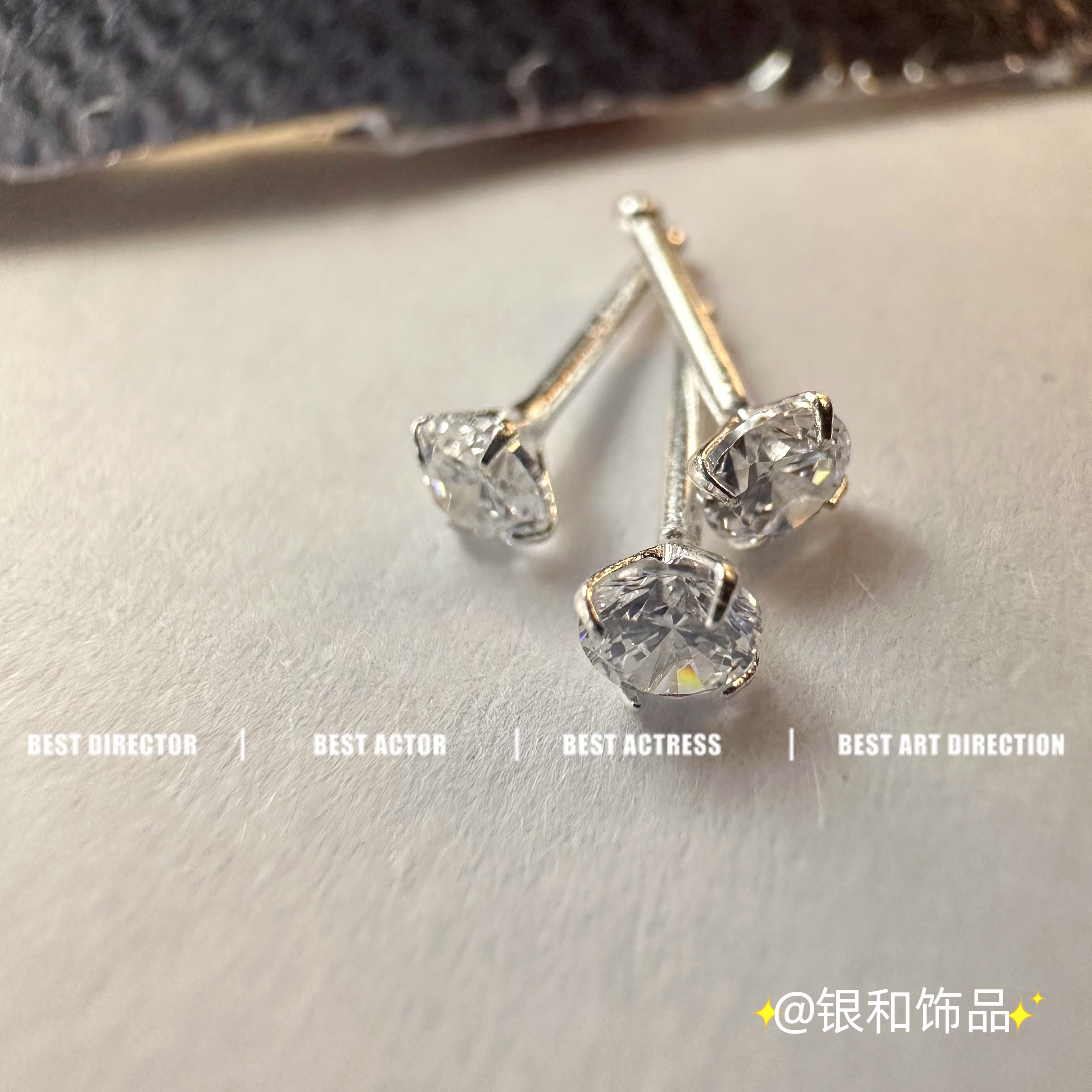 Cool Personality Sterling Silver Nose Stud Advanced Sense Dazzling Twinkling Fashion Trend Zircon Nose Stud Application Scenario