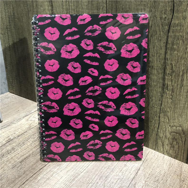 Striped checkered export notebook, b5 cartoon coil planner notebook, planner notebook, coil notebook, custom planner stationery details Picture