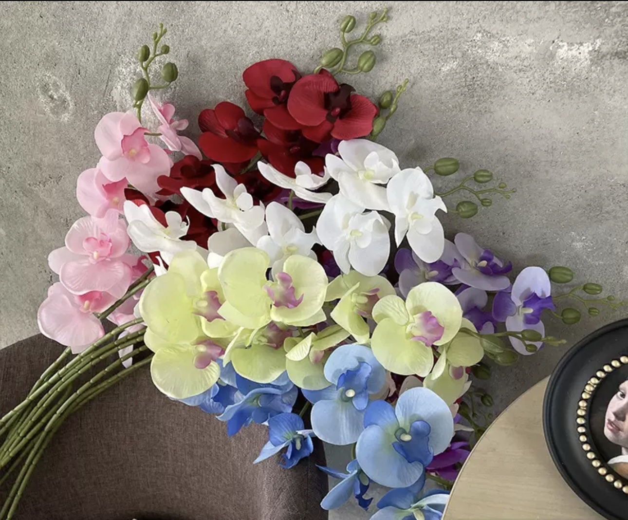 居家装饰玉兰花藤 假花仿真花艺术品 清明花塑料制作 美观耐用逼真仿真花假花