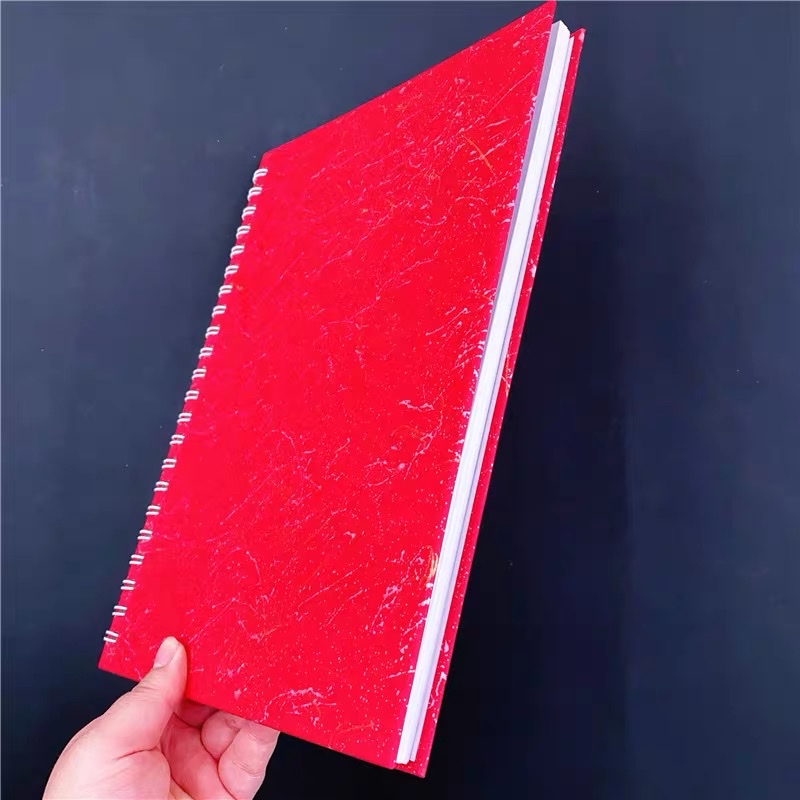 A4 red gilded hard copy book, customized hard copy book for foreign trade, copy book, coil registration book, hard shell notebook Application Scenario