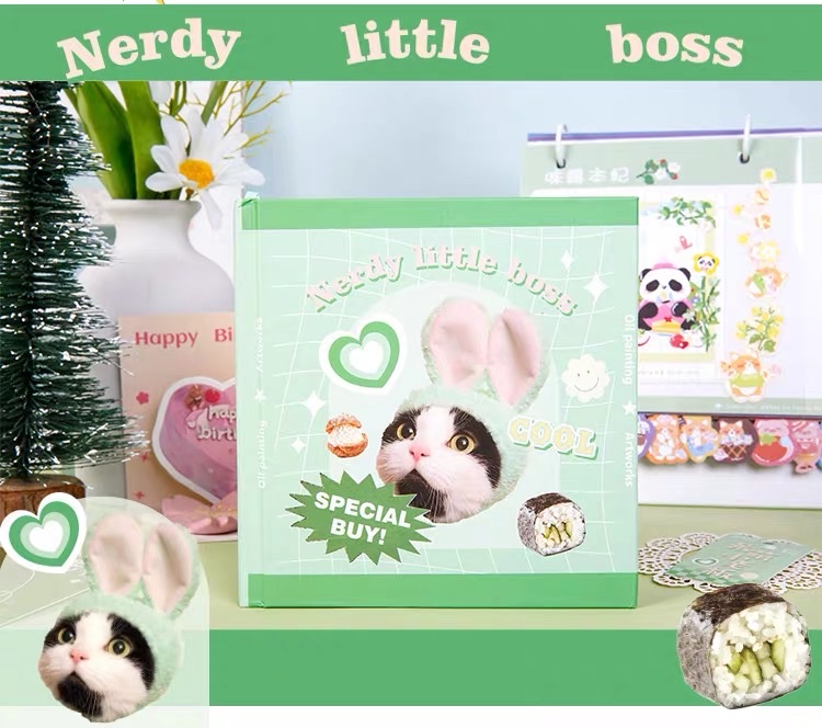 a5 coil book libro de dibujos animados subpáginas interiores línea horizontal serie cuaderno de nails de caballo bobina cuaderno de comercio exterior personalizado al por mayor details Picture