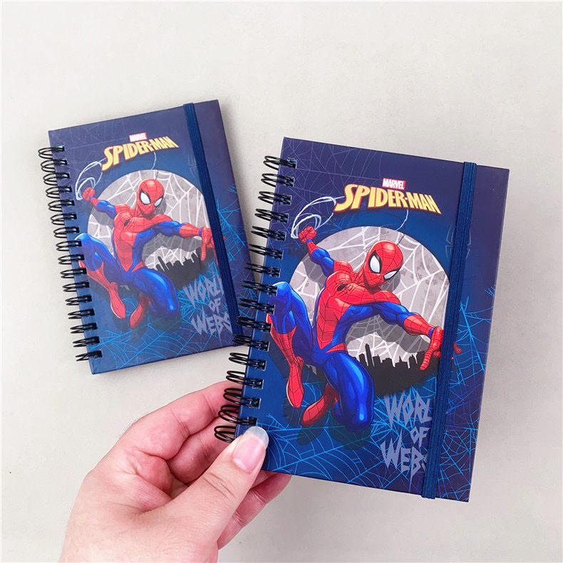 South American A6 cartoon Spider-Man hard shell coil notebook, planner notebook, Tong coil planner notebook, planner notebook, coil notebook customization