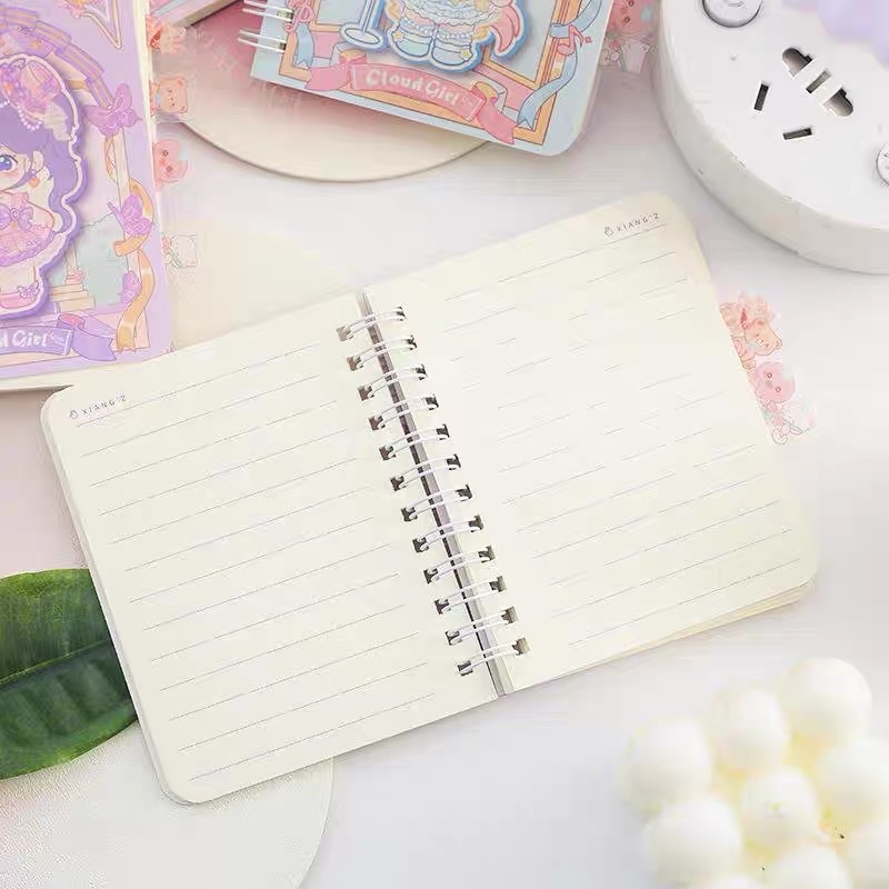 Small clouds PVC bookmark coil book A6 notebook horizontal本子详情图9