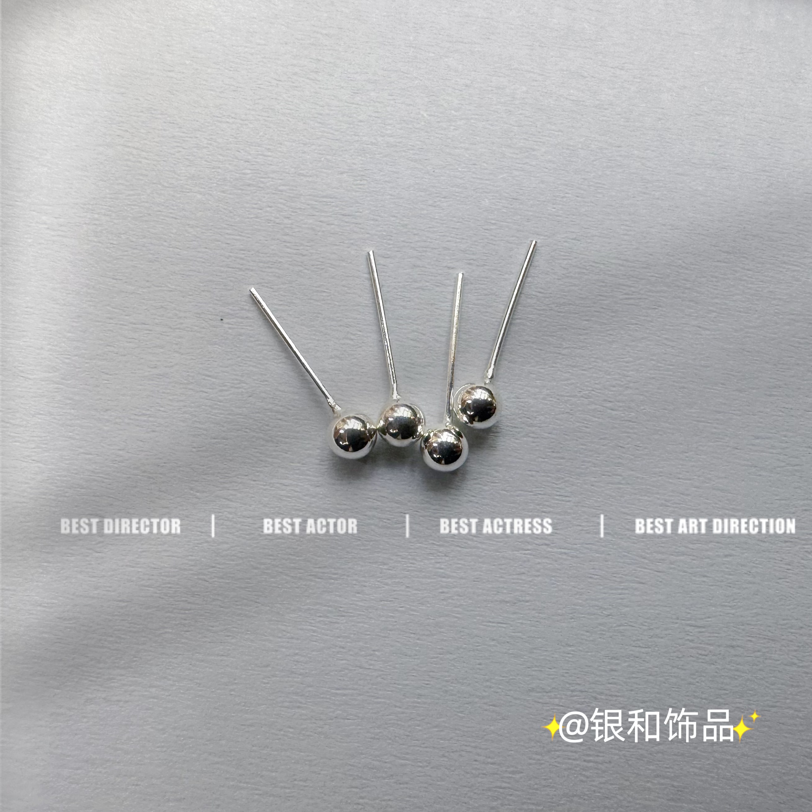 Sterling silver nose stud elegant small personality women's accessories 925 sterling silver allergy nose ring Korean version of the fashion trend nose accessories Specification drawing