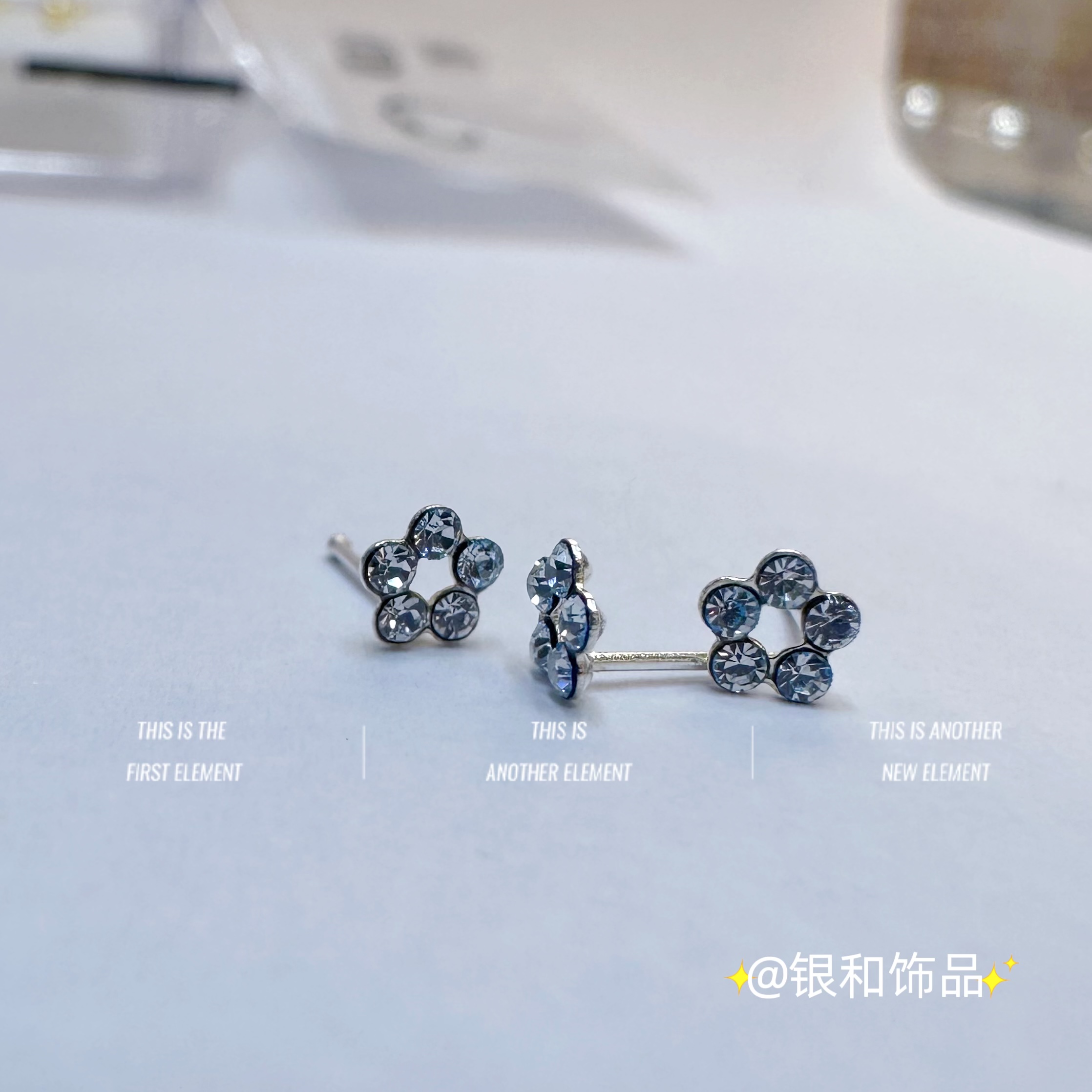 Bright sterling silver nose stud Simple fashion personality accessories comfortable, non-allergic, high quality wear resistance and corrosion resistance details Picture