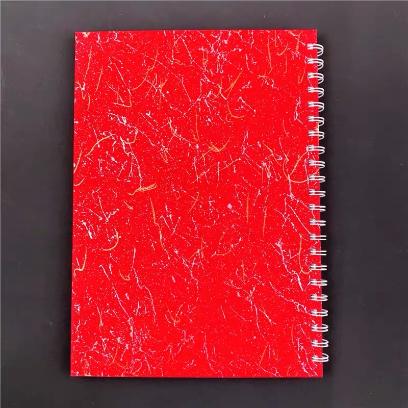 A4 red gilded hard copy book, customized hard copy book for foreign trade, copy book, coil registration book, hard shell notebook details Picture
