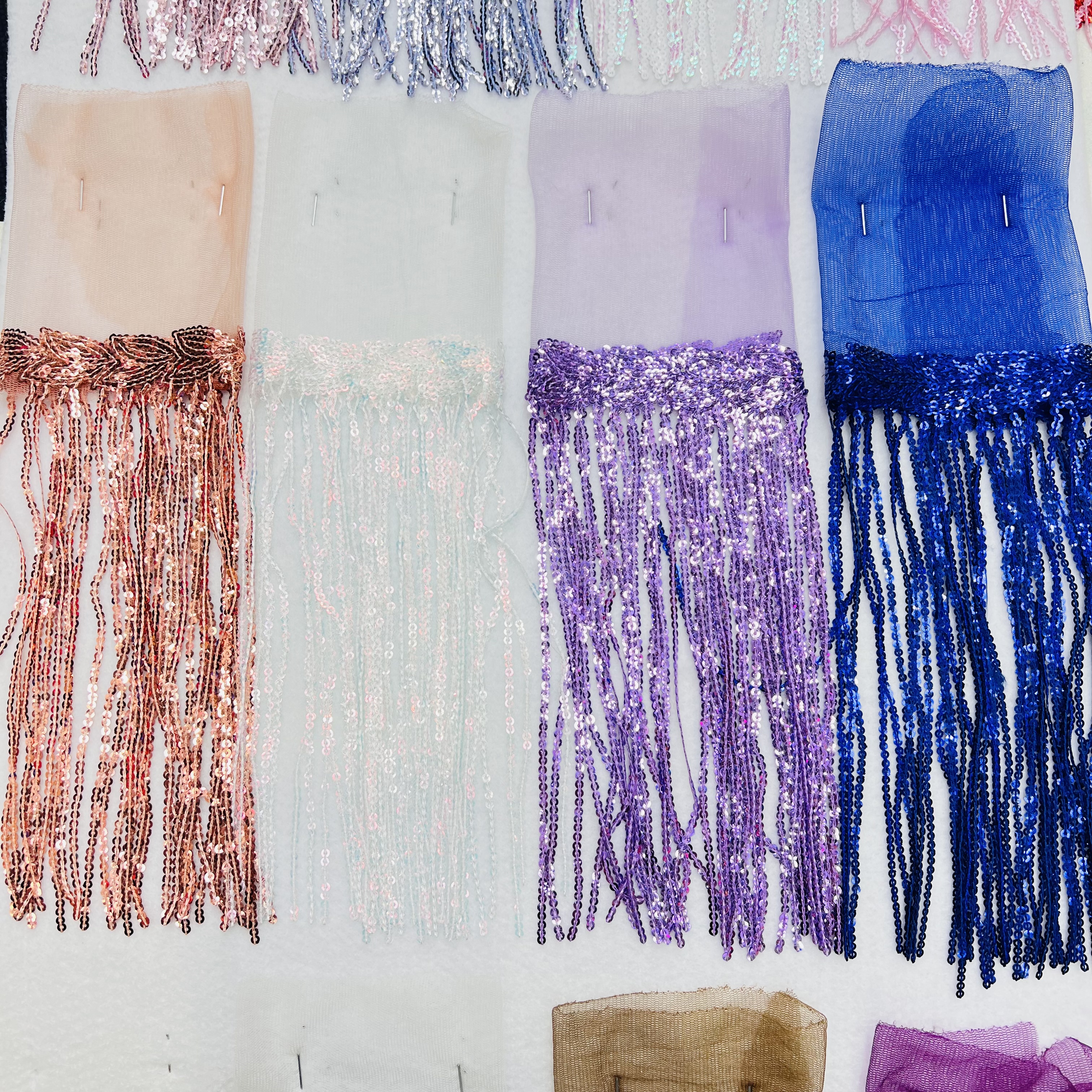 亮片流苏花边装饰辅料 高级手工DIY布料 花边装饰材料 精美细腻流苏设计详情图8