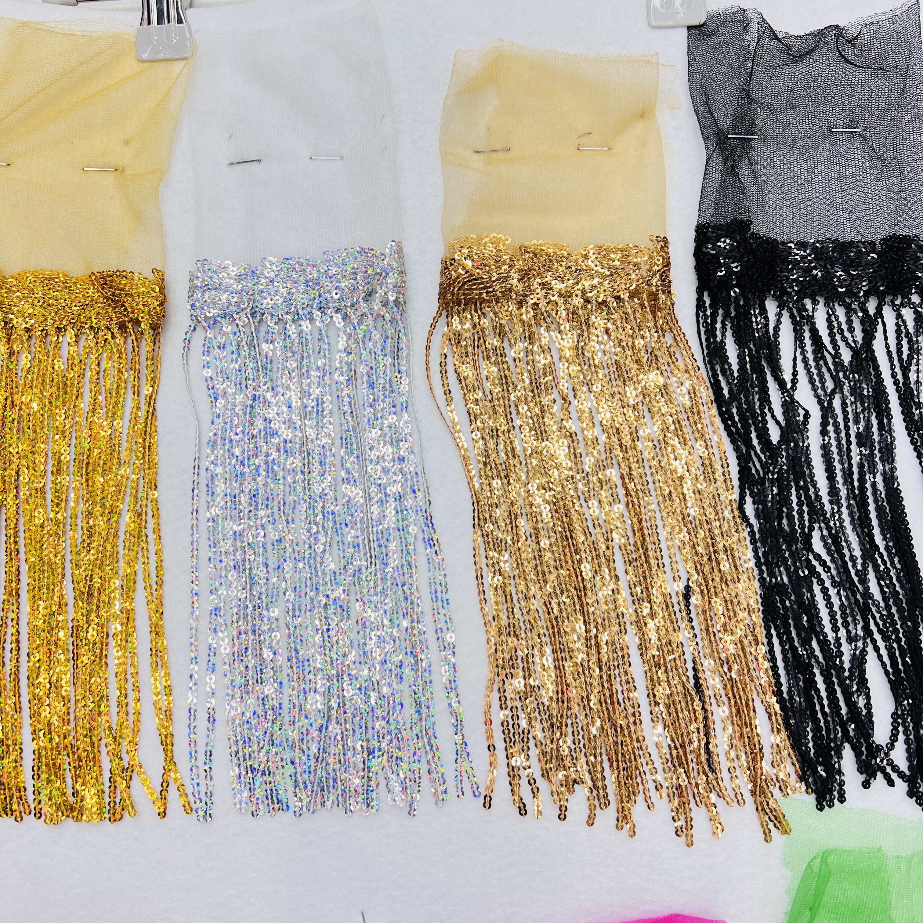亮片流苏花边装饰辅料 高级手工DIY布料 花边装饰材料 精美细腻流苏设计详情图1