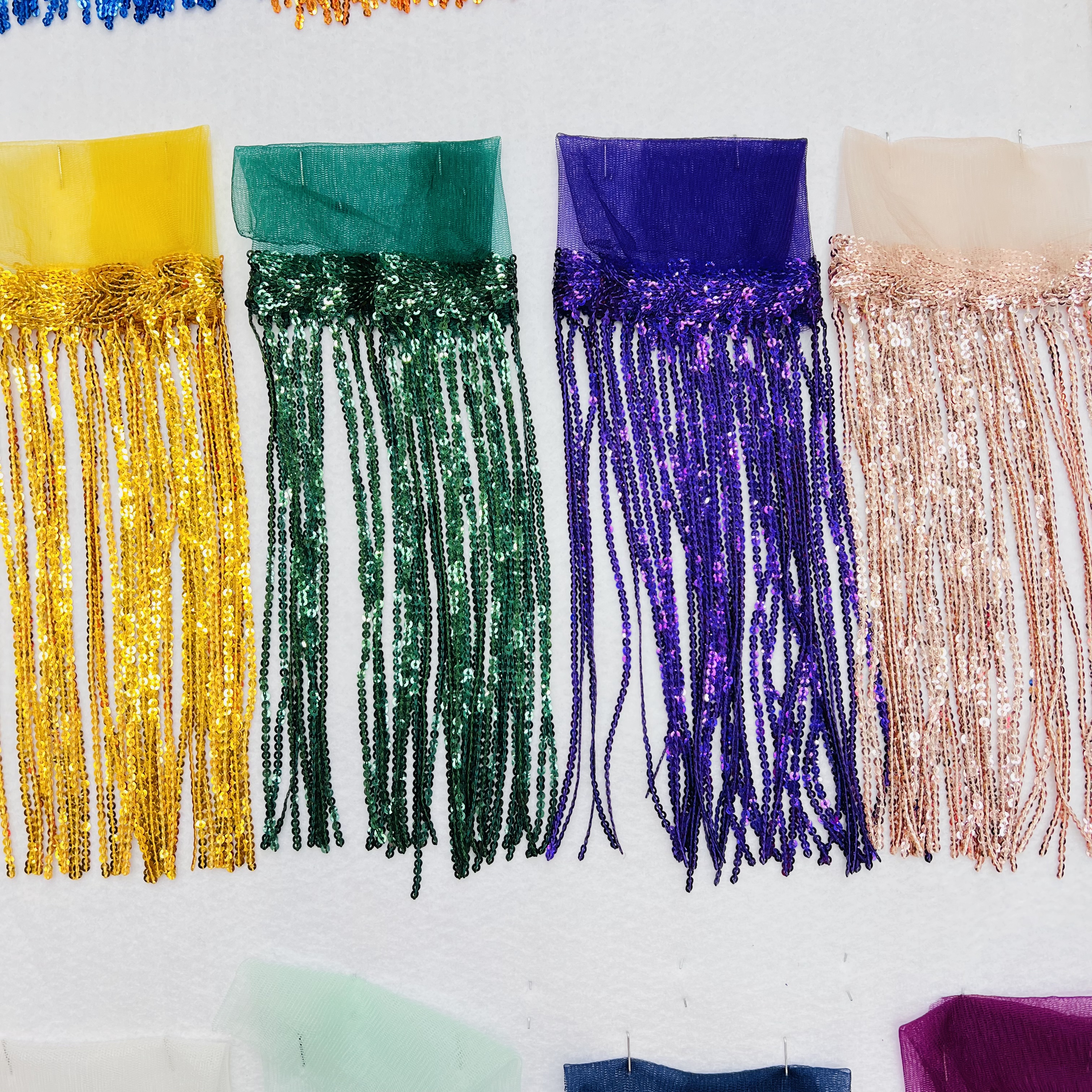 亮片流苏花边装饰辅料 高级手工DIY布料 花边装饰材料 精美细腻流苏设计详情图4