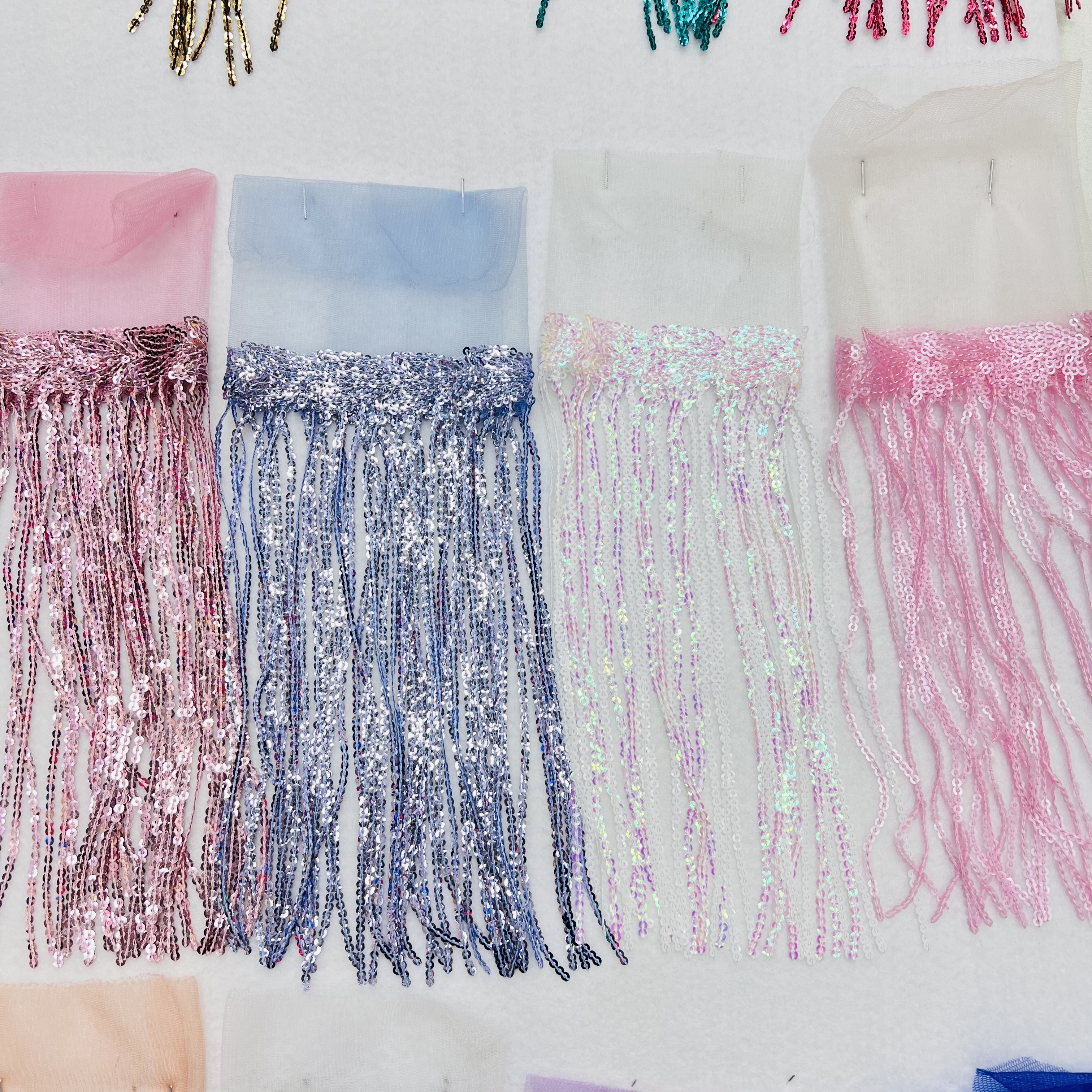 亮片流苏花边装饰辅料 高级手工DIY布料 花边装饰材料 精美细腻流苏设计详情图7