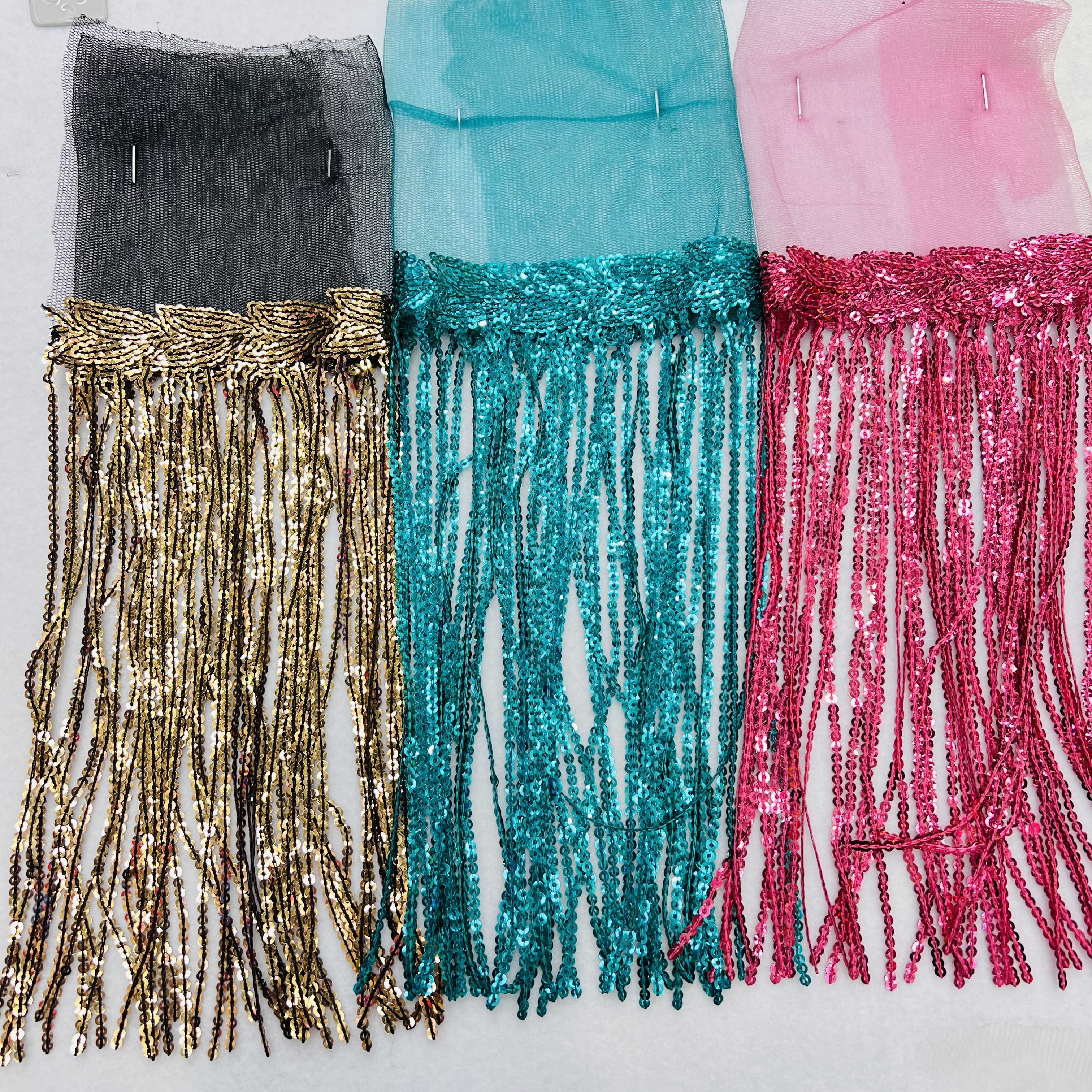 亮片流苏花边装饰辅料 高级手工DIY布料 花边装饰材料 精美细腻流苏设计详情图6